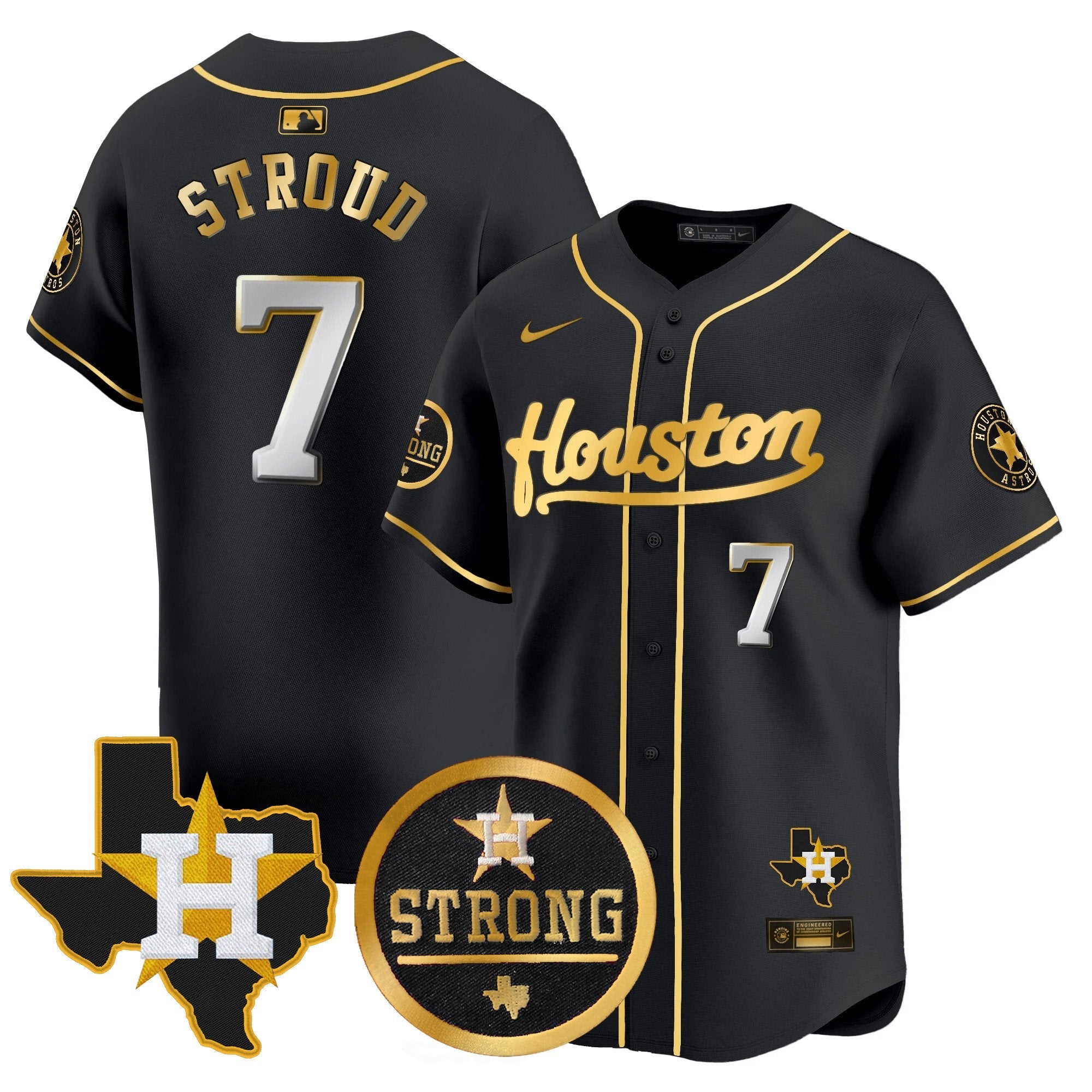 Men’s “Houston Strong” Patch Vapor Premier Limited Jersey