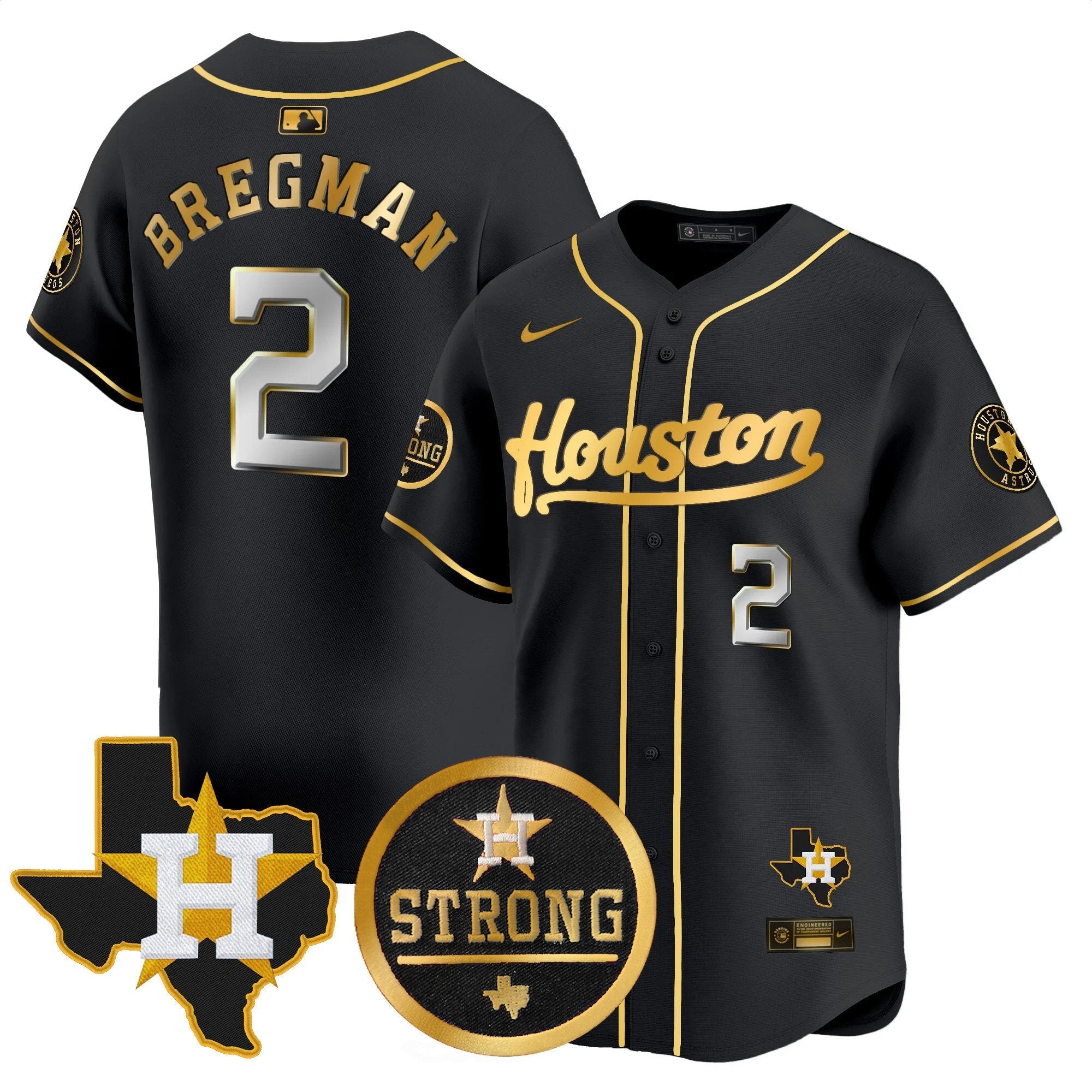 Men’s “Houston Strong” Patch Vapor Premier Limited Jersey