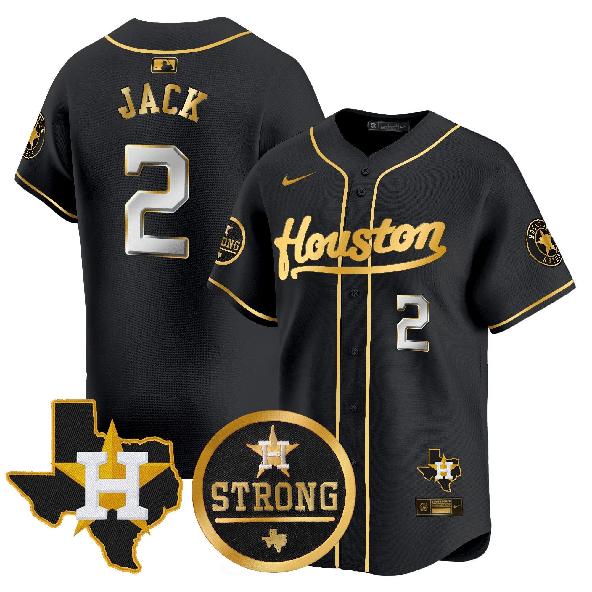 Men’s “Houston Strong” Patch Vapor Premier Limited Jersey