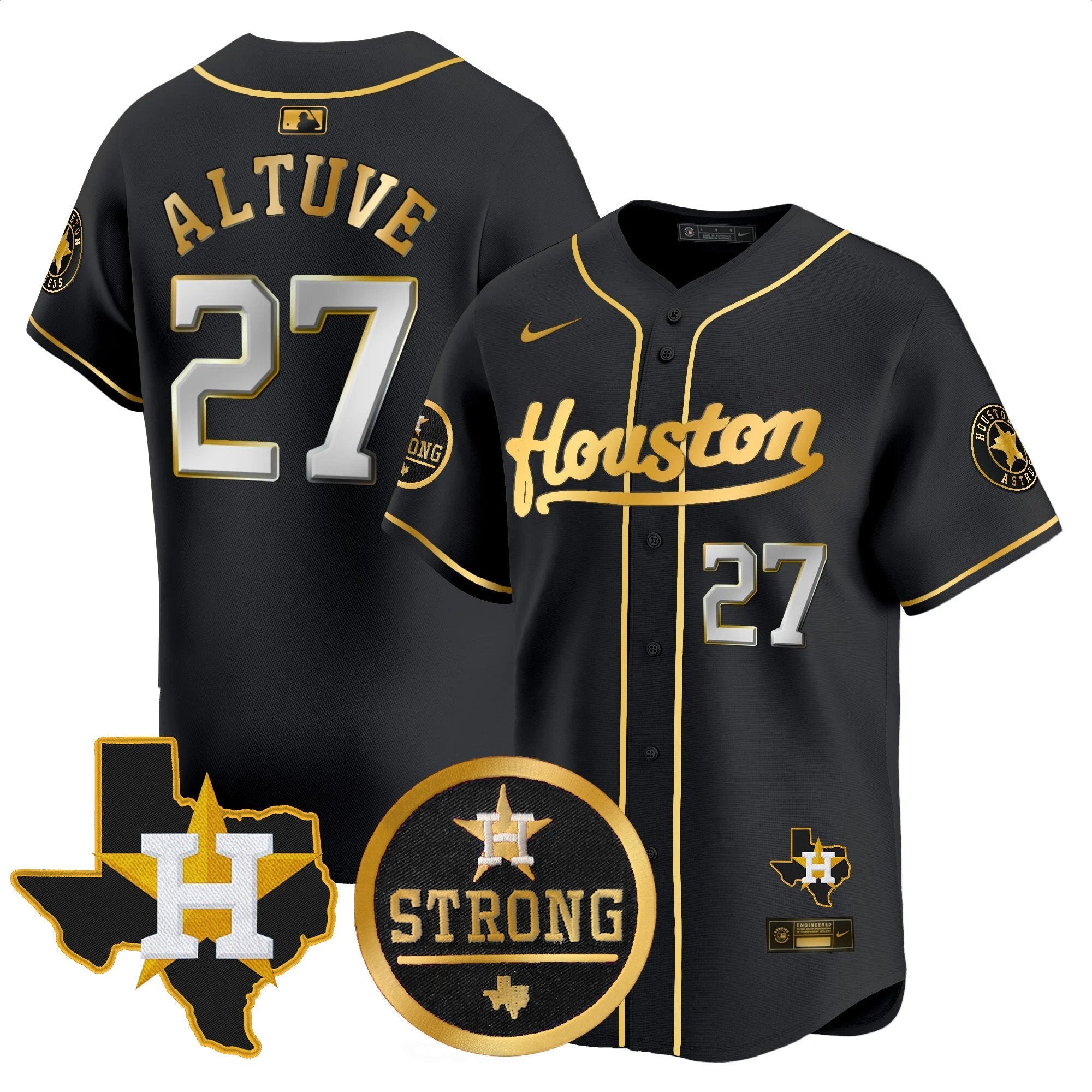 Men’s “Houston Strong” Patch Vapor Premier Limited Jersey