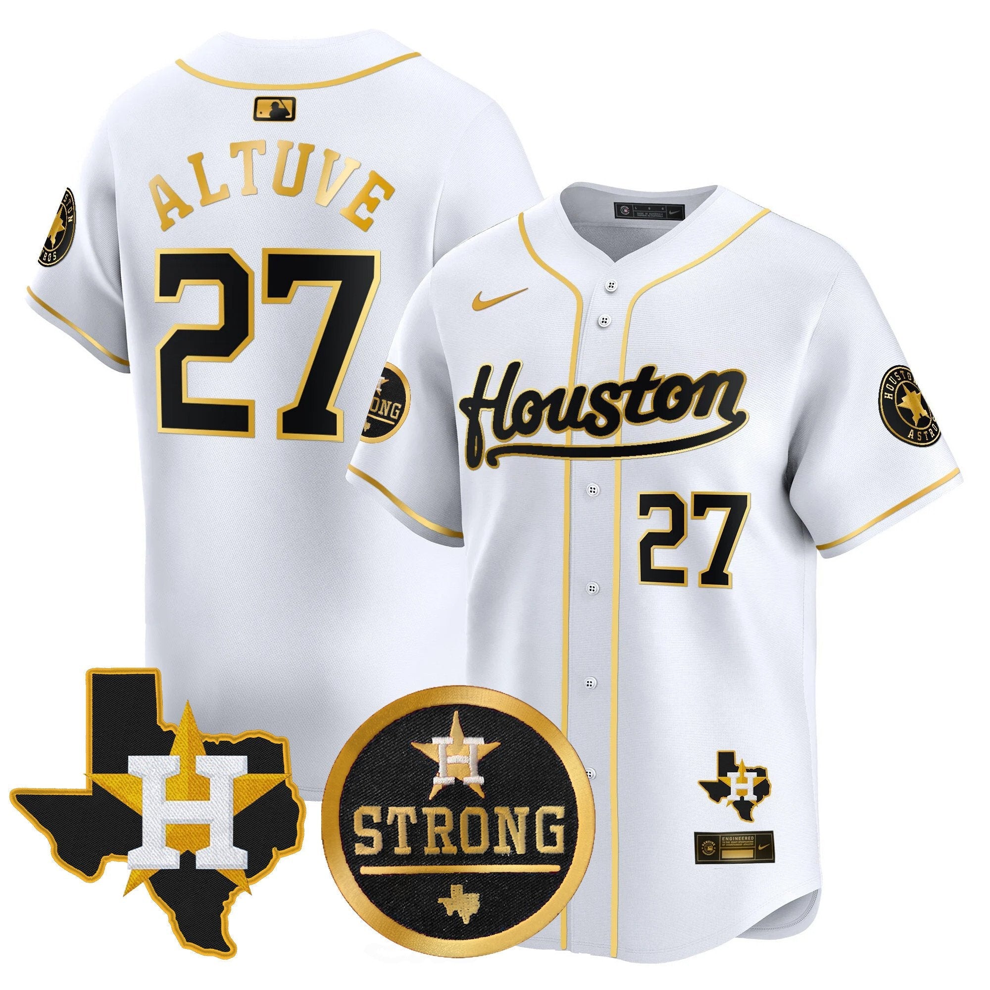 Men’s “Houston Strong” Patch Vapor Premier Limited Jersey