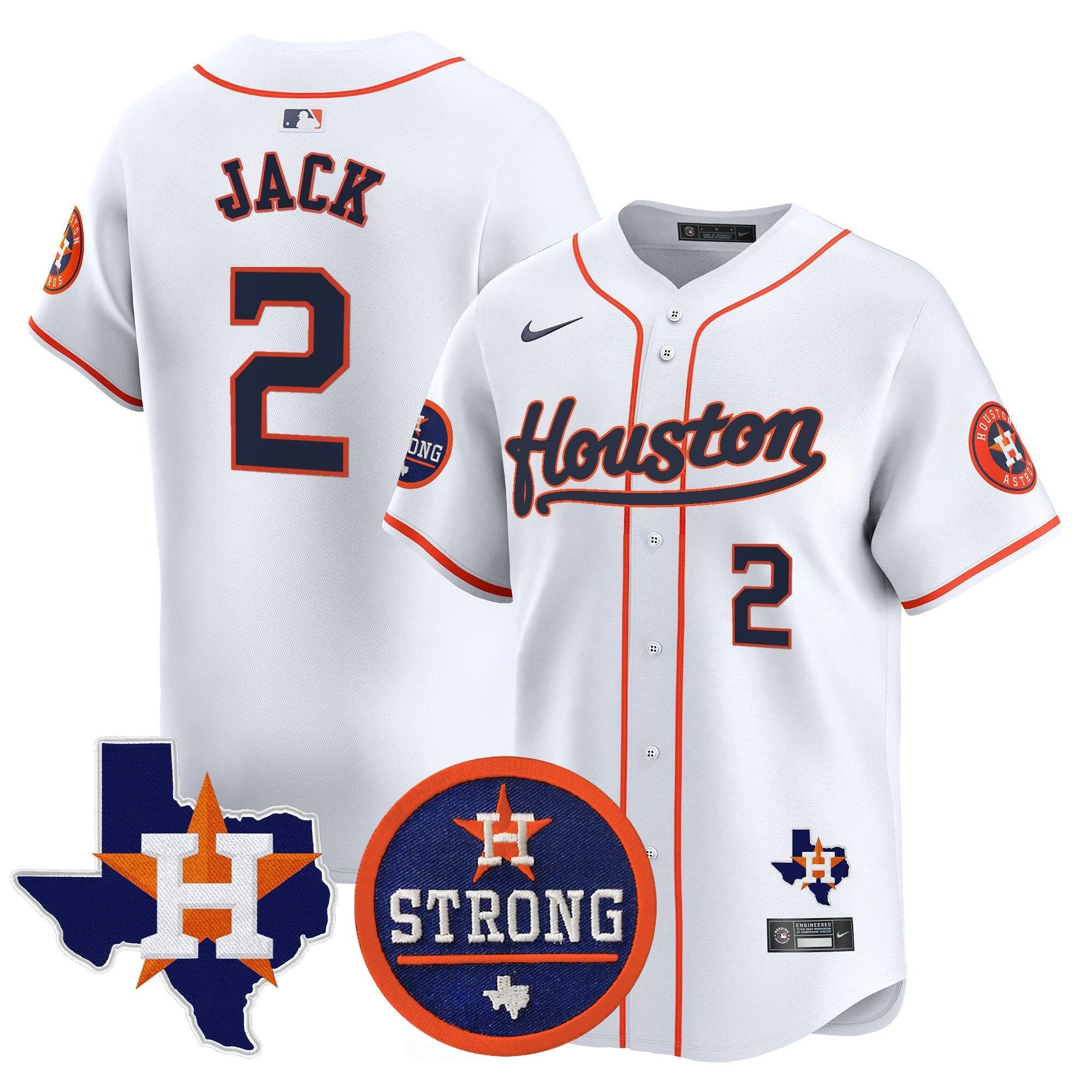 Men’s “Houston Strong” Patch Vapor Premier Limited Jersey
