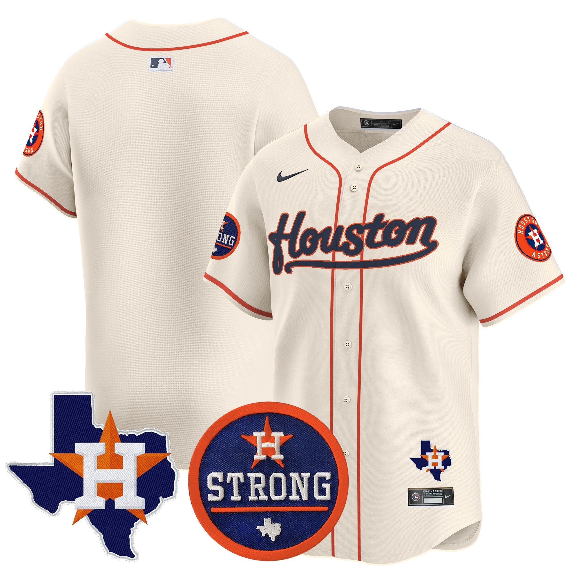 Men’s “Houston Strong” Patch Vapor Premier Limited Jersey