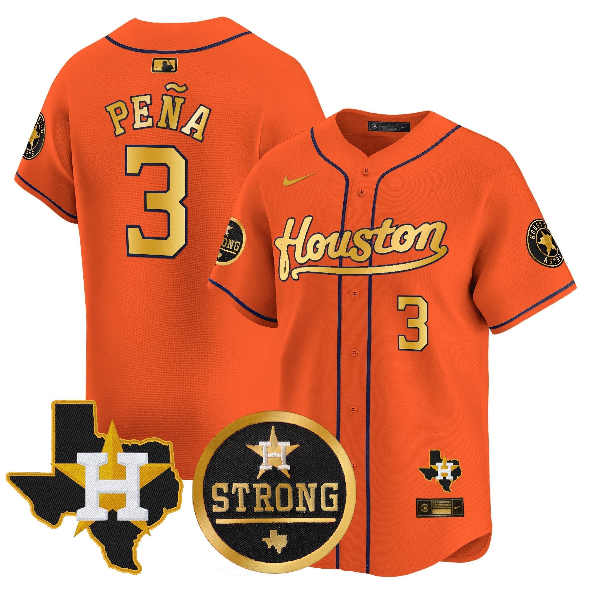 Men’s “Houston Strong” Patch Vapor Premier Limited Jersey