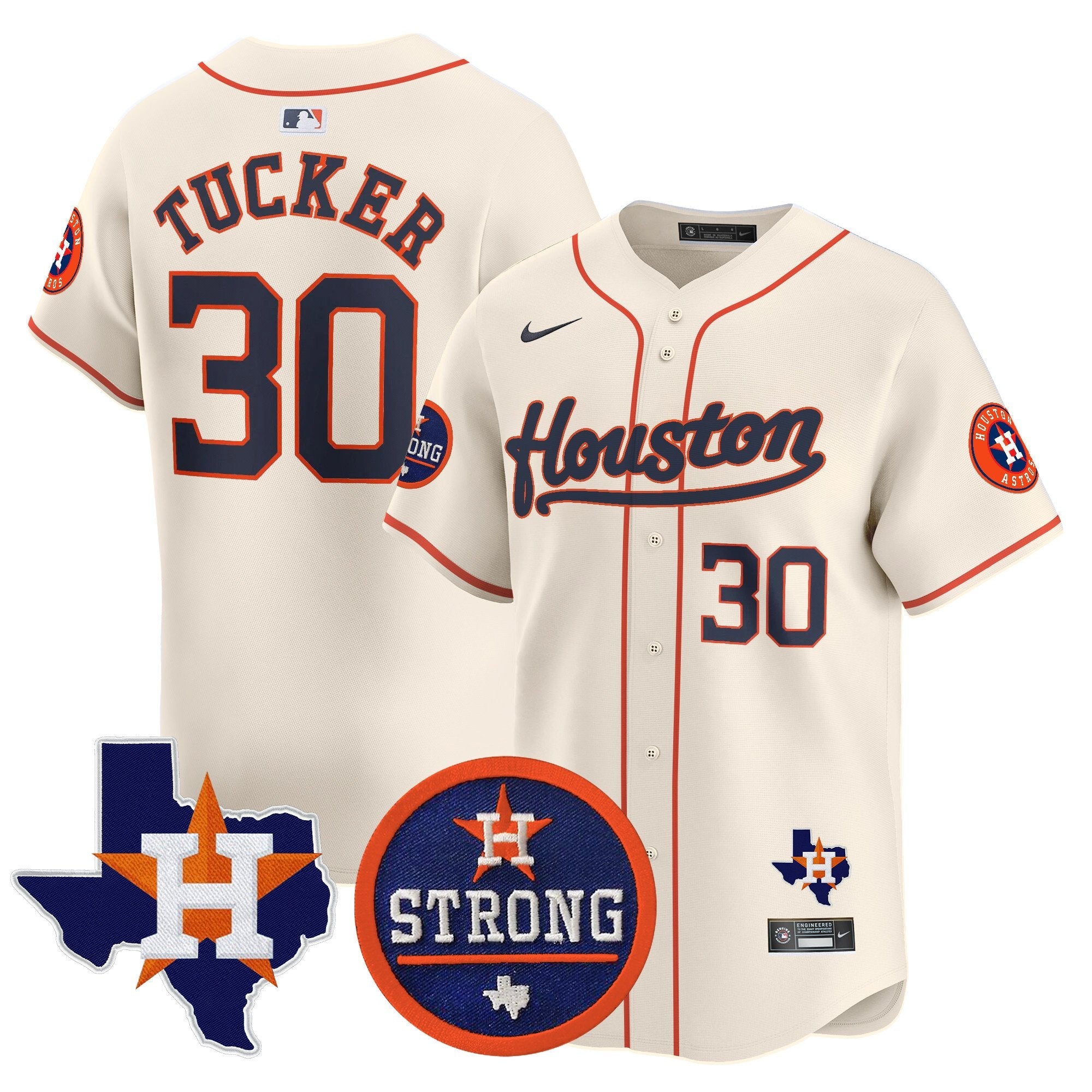 Men’s “Houston Strong” Patch Vapor Premier Limited Jersey