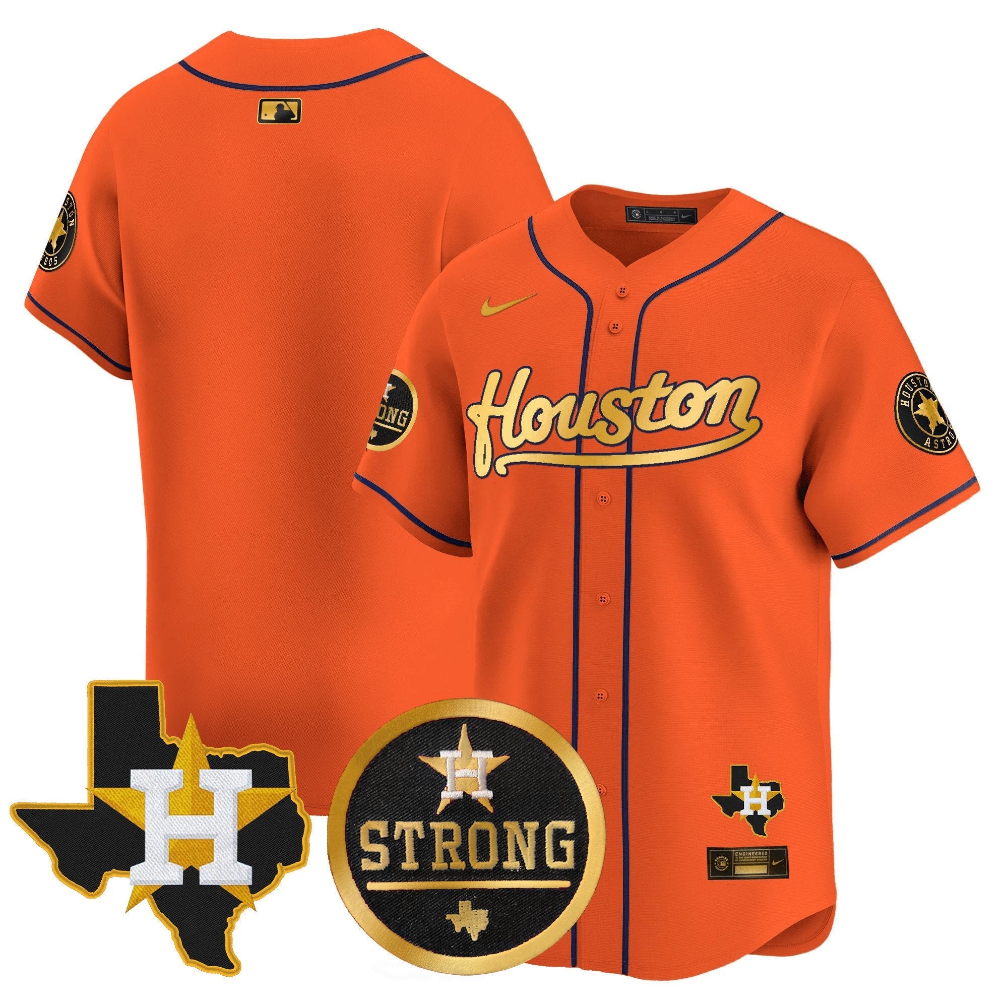 Men’s “Houston Strong” Patch Vapor Premier Limited Jersey