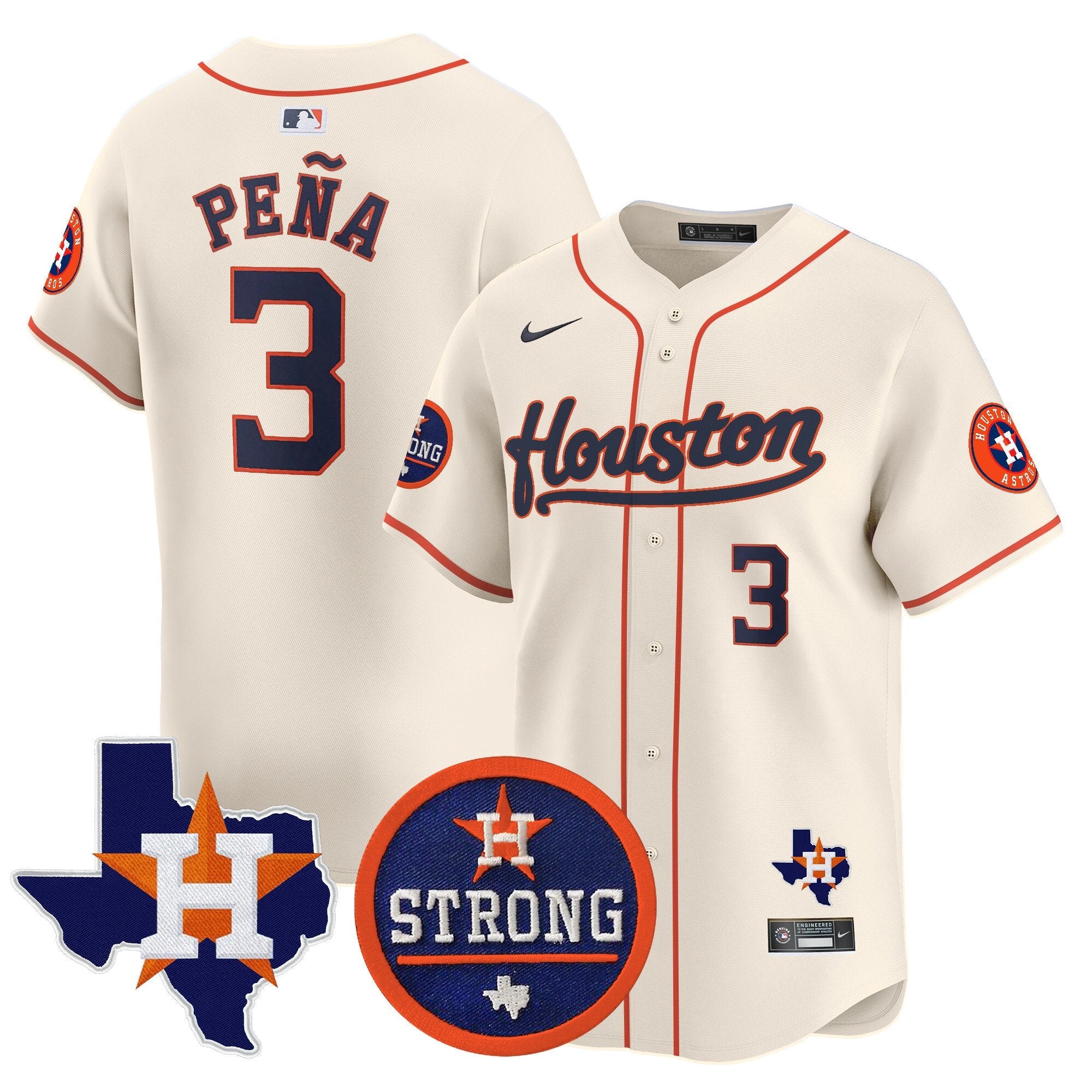 Men’s “Houston Strong” Patch Vapor Premier Limited Jersey