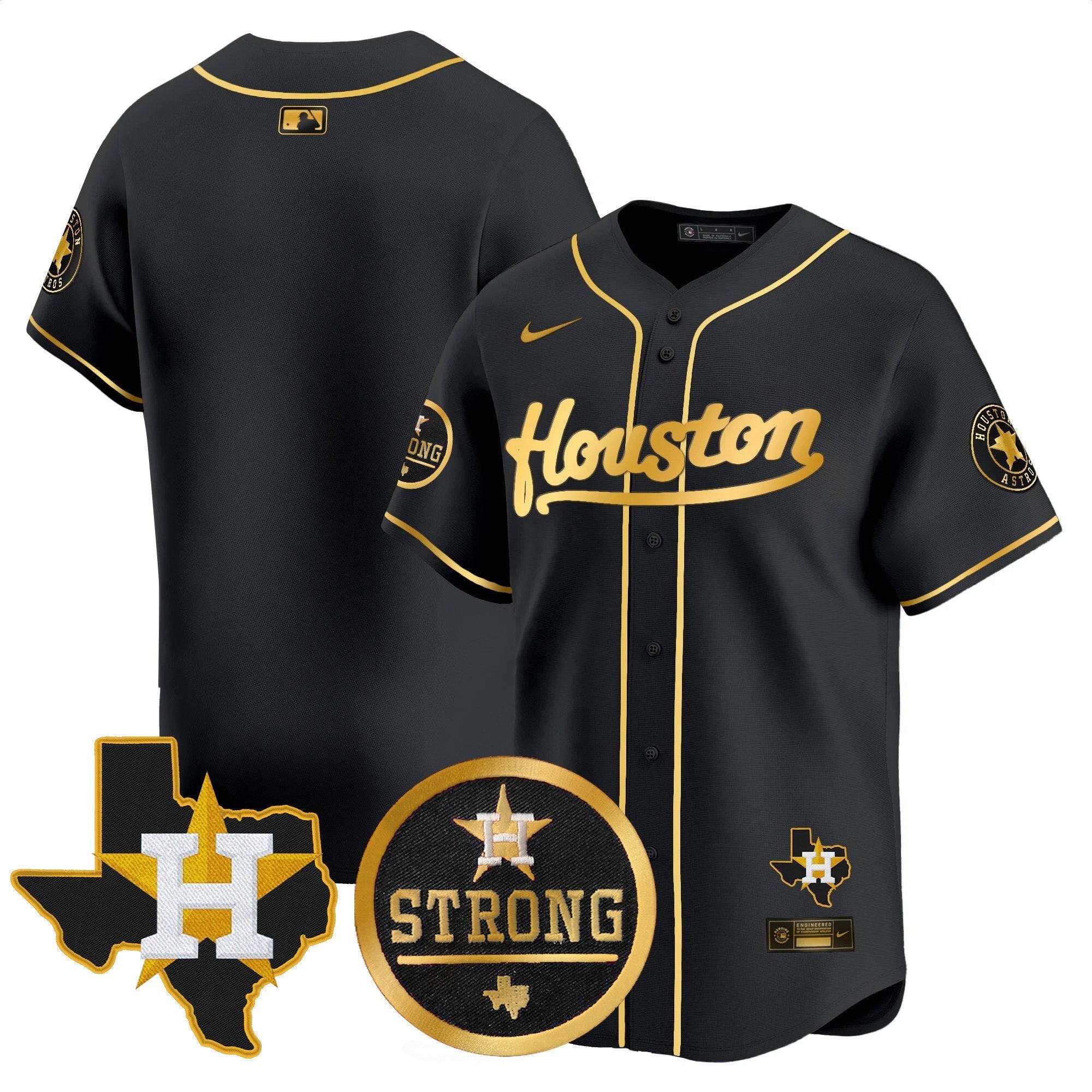 Men’s “Houston Strong” Patch Vapor Premier Limited Jersey