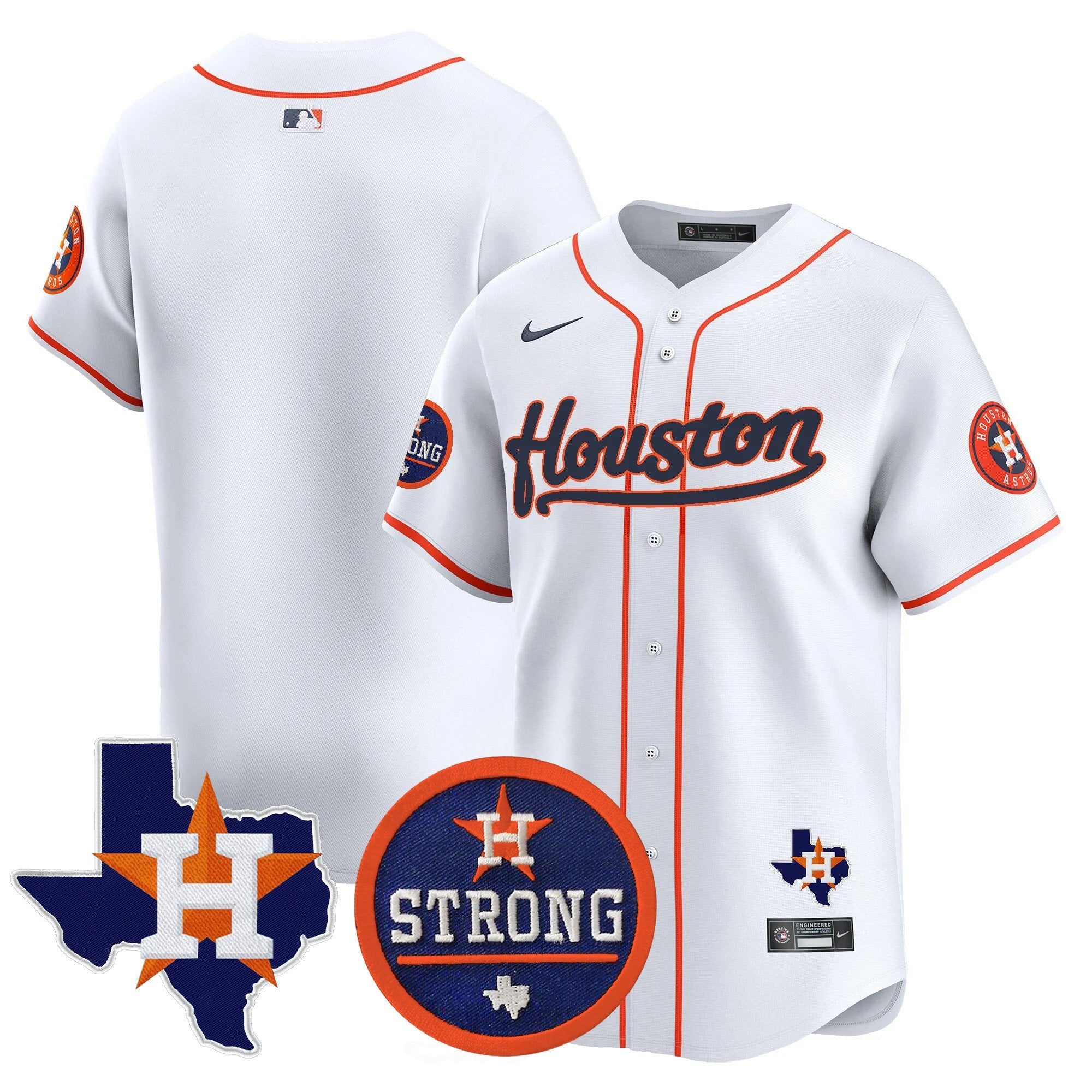 Men’s “Houston Strong” Patch Vapor Premier Limited Jersey