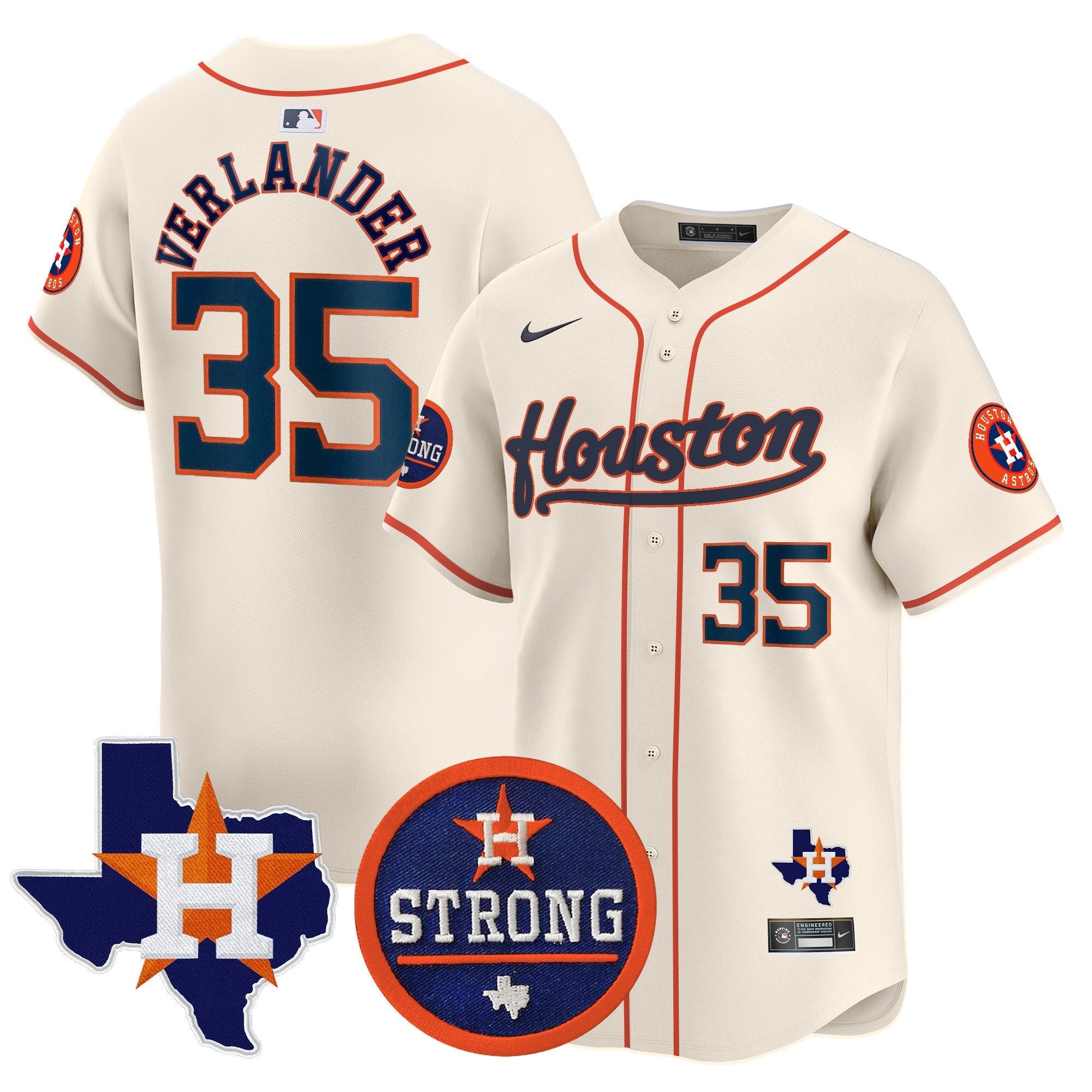 Men’s “Houston Strong” Patch Vapor Premier Limited Jersey