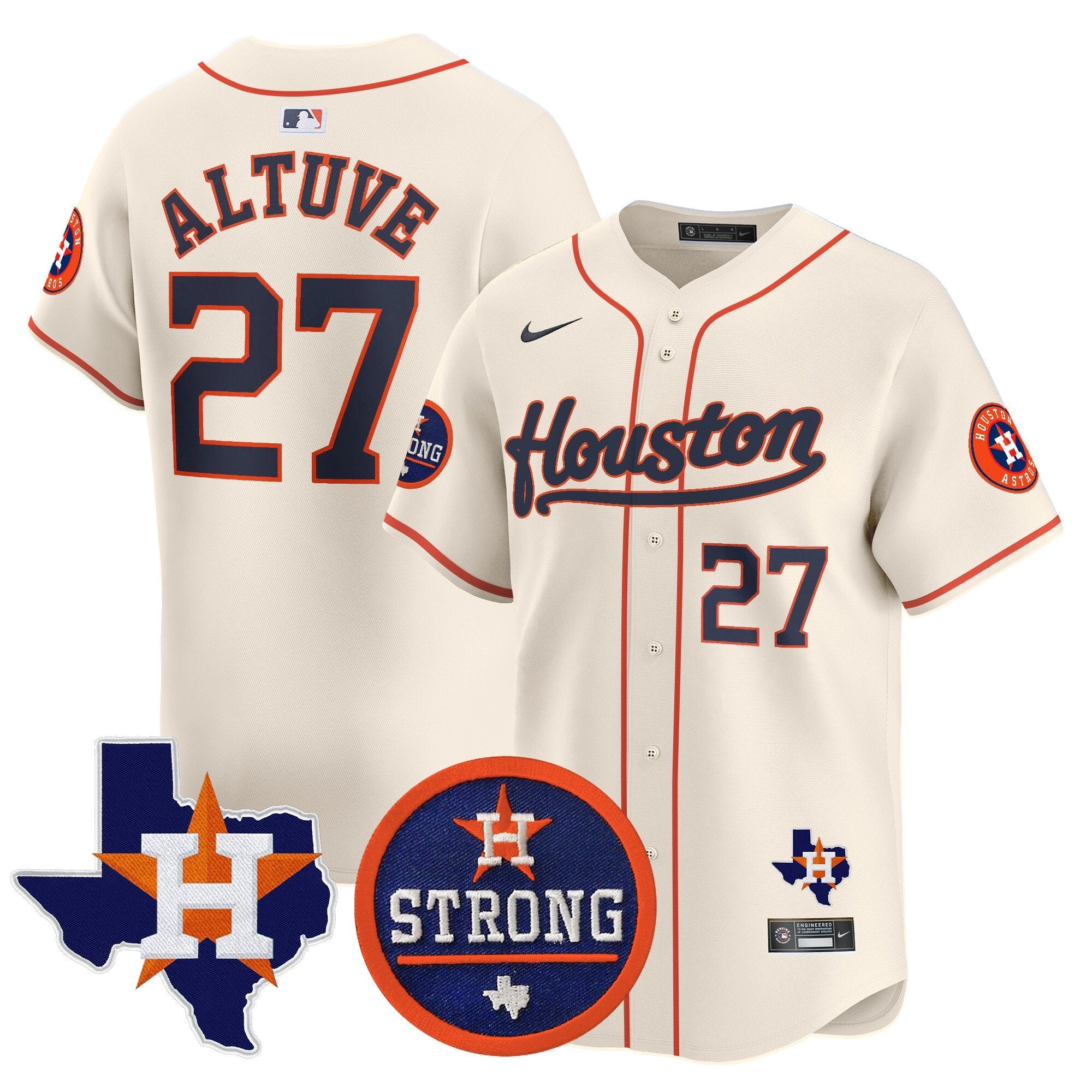 Men’s “Houston Strong” Patch Vapor Premier Limited Jersey