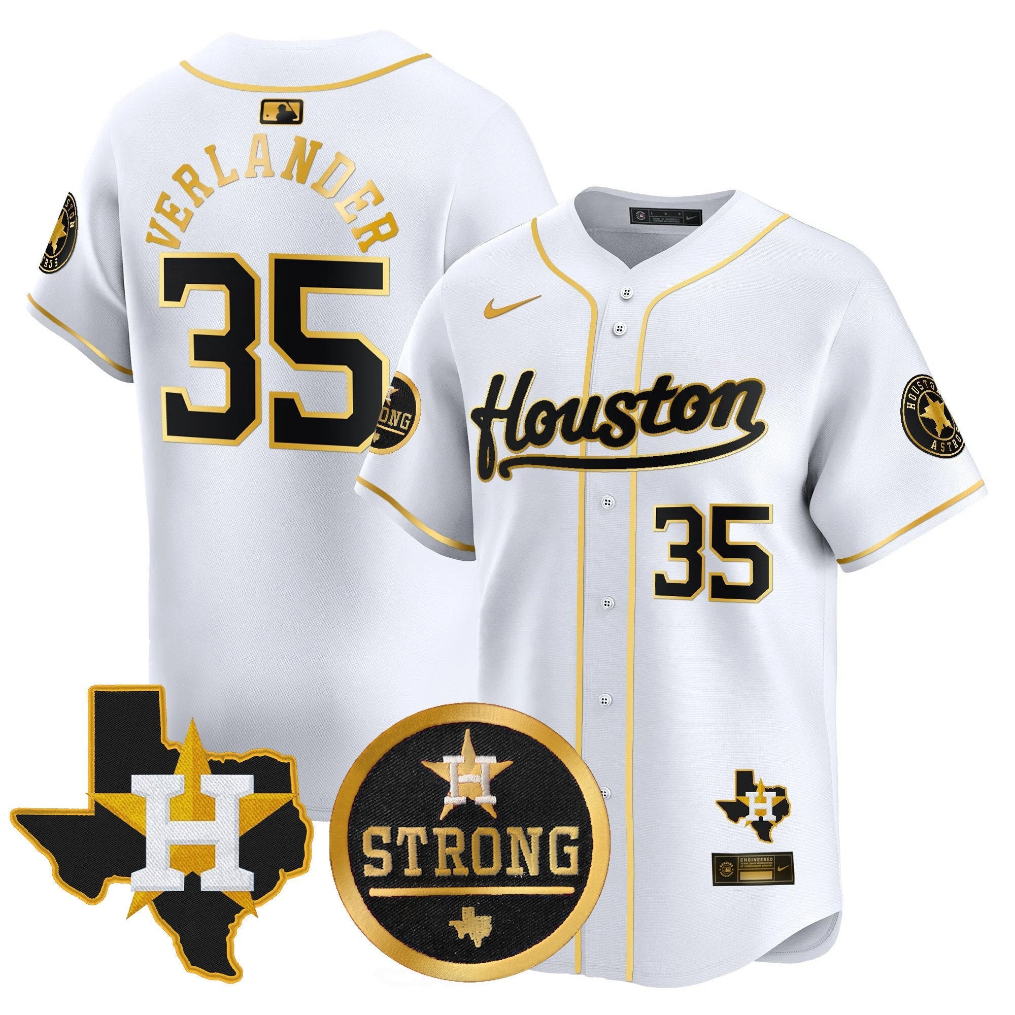 Men’s “Houston Strong” Patch Vapor Premier Limited Jersey