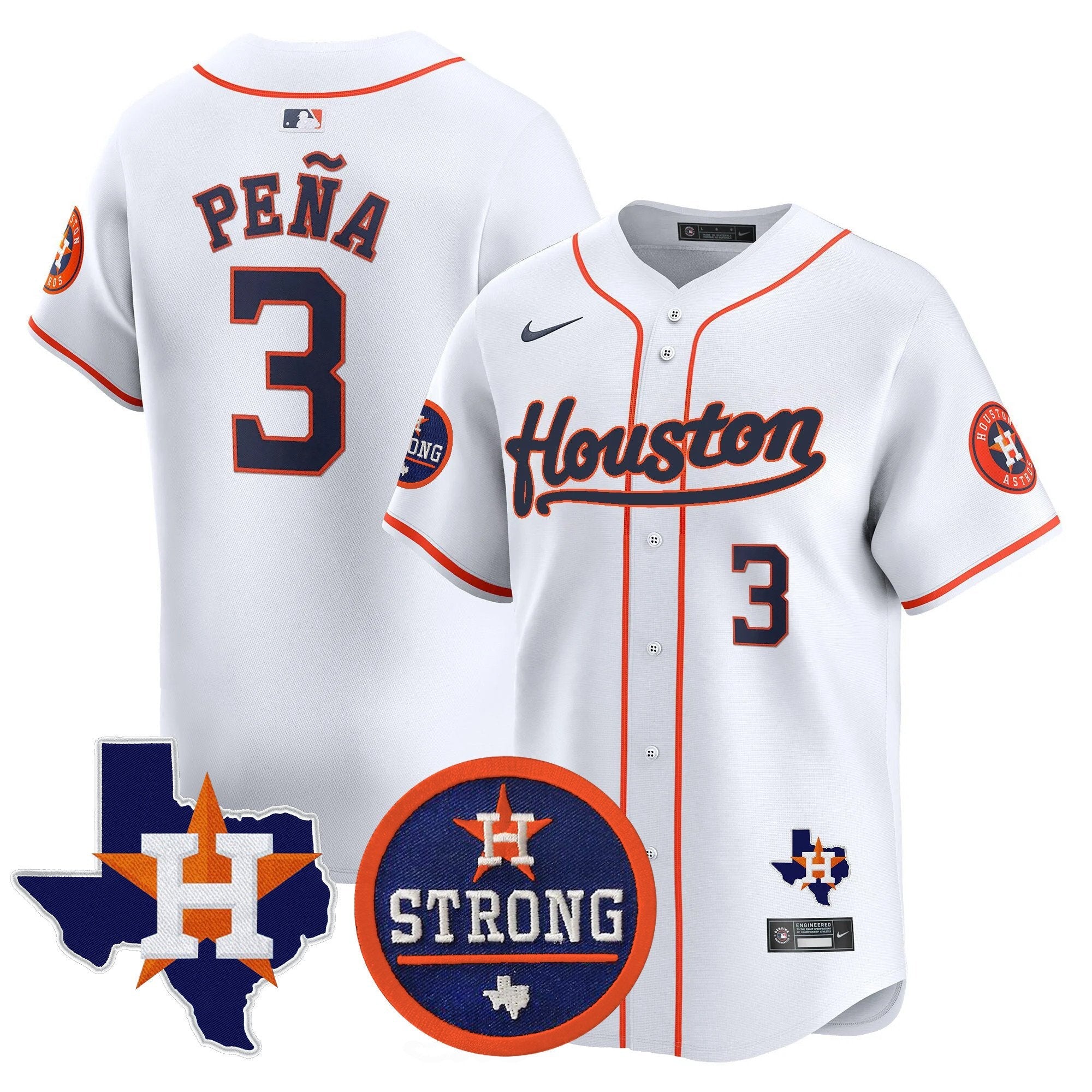 Men’s “Houston Strong” Patch Vapor Premier Limited Jersey