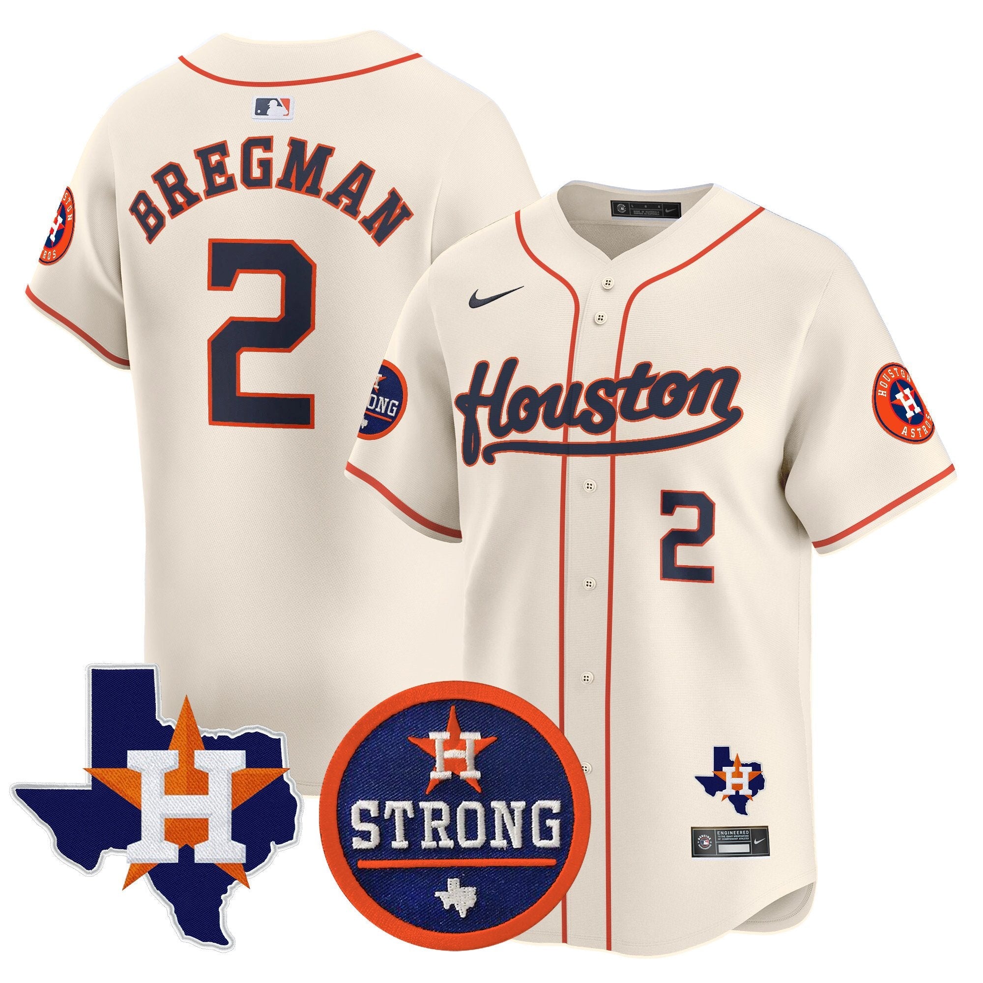 Men’s “Houston Strong” Patch Vapor Premier Limited Jersey