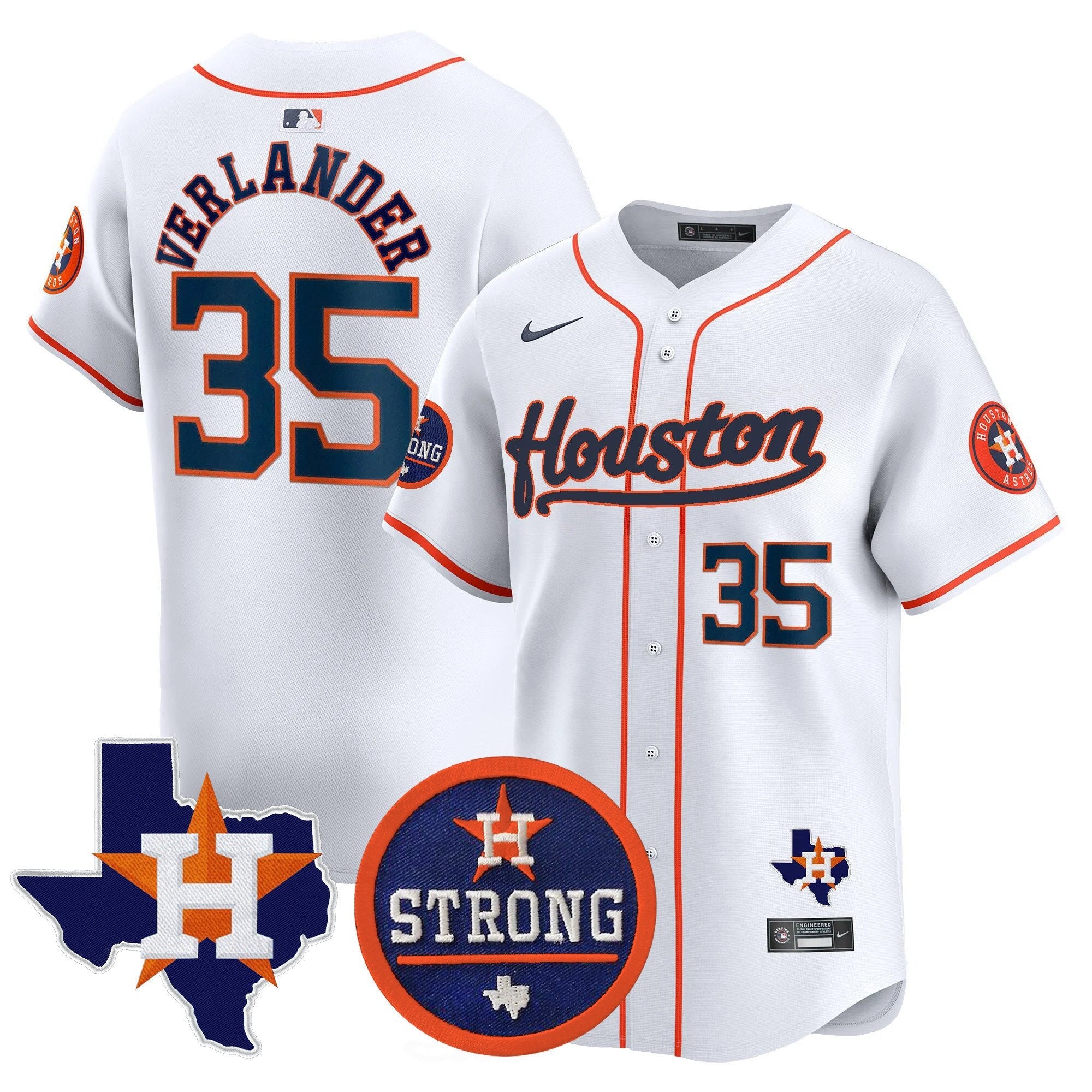 Men’s “Houston Strong” Patch Vapor Premier Limited Jersey