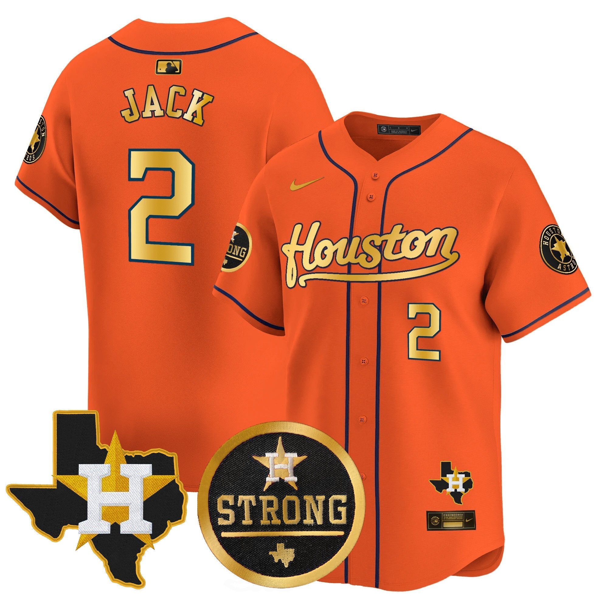 Men’s “Houston Strong” Patch Vapor Premier Limited Jersey