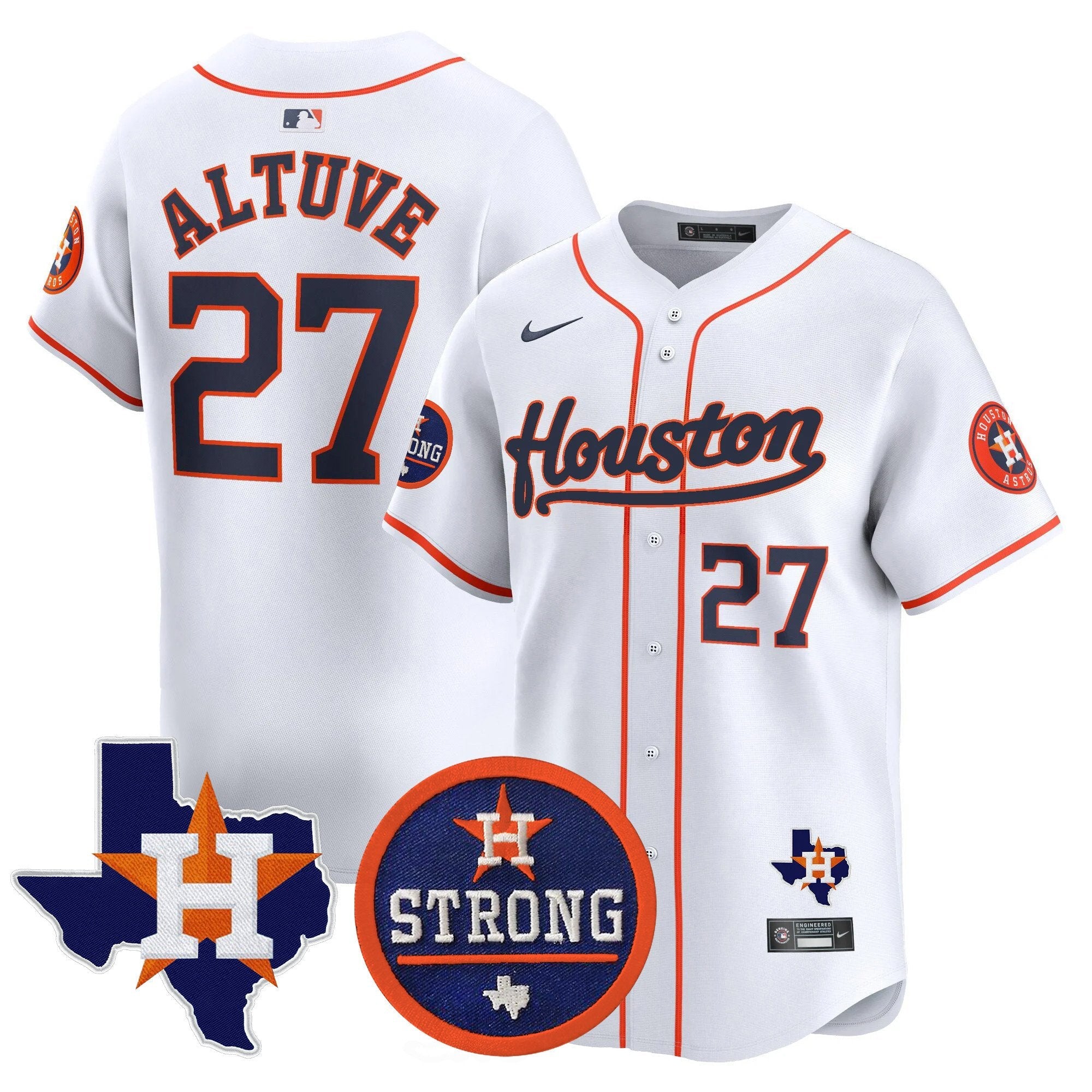 Men’s “Houston Strong” Patch Vapor Premier Limited Jersey