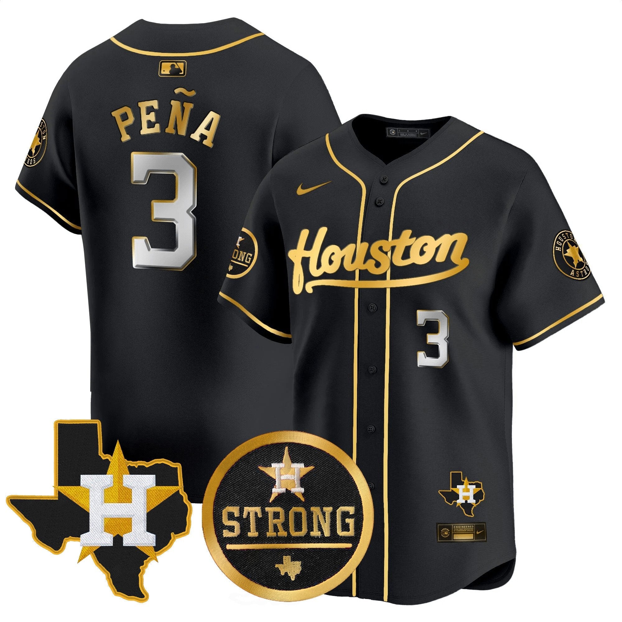 Men’s “Houston Strong” Patch Vapor Premier Limited Jersey