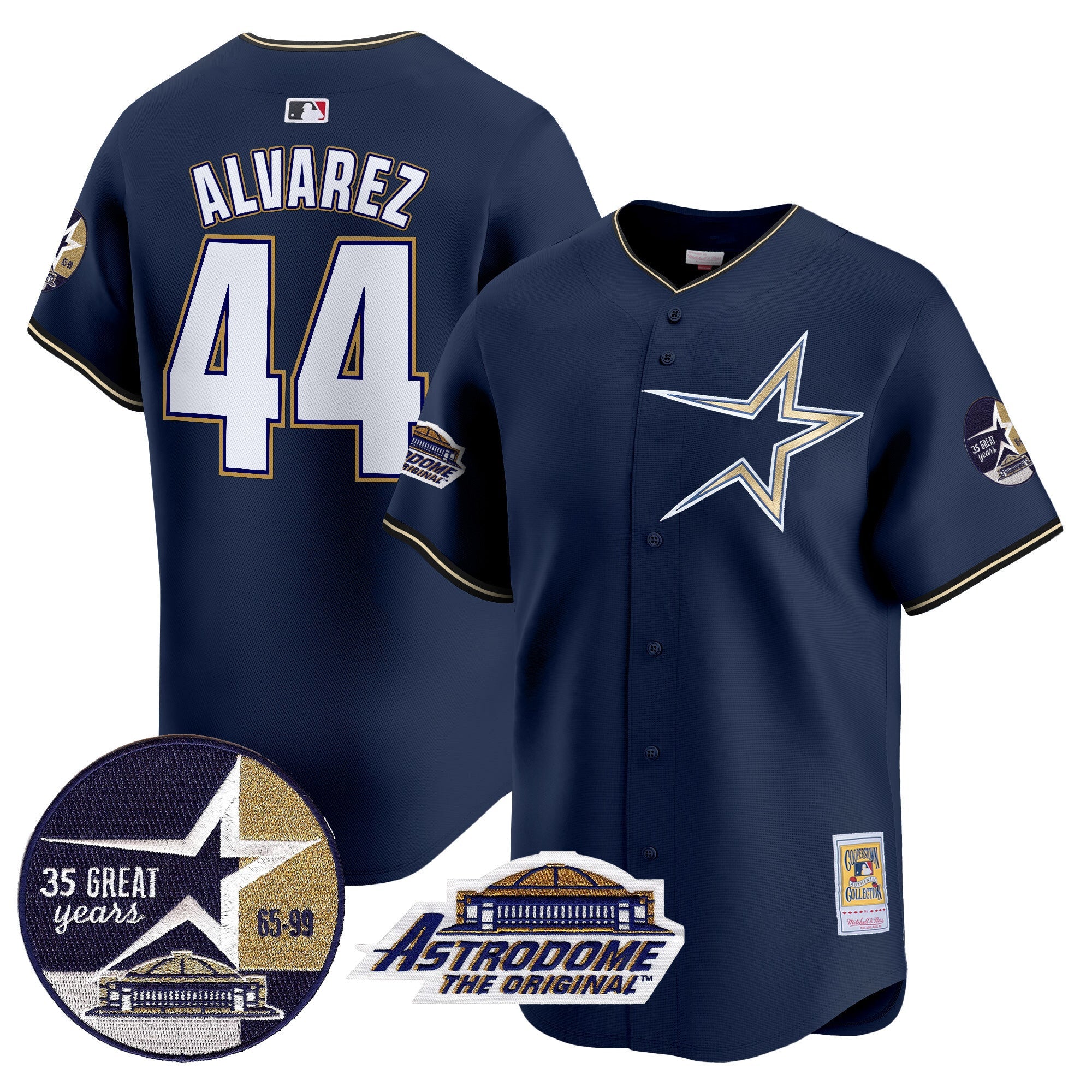 Men’s 1999 Throwback 35th & Astrodome Patch Vapor Premier Limited Jersey