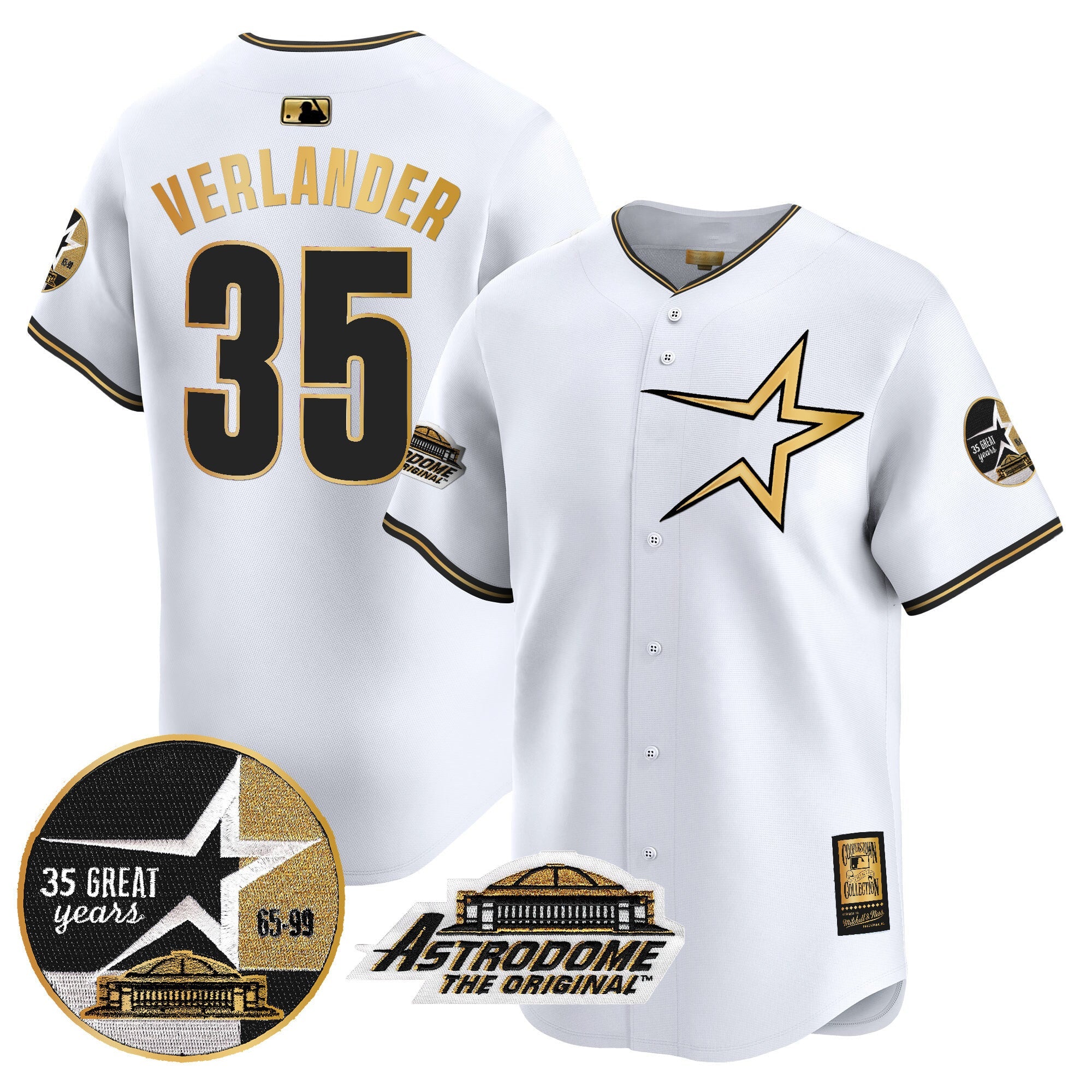 Men’s 1999 Throwback 35th & Astrodome Patch Vapor Premier Limited Jersey