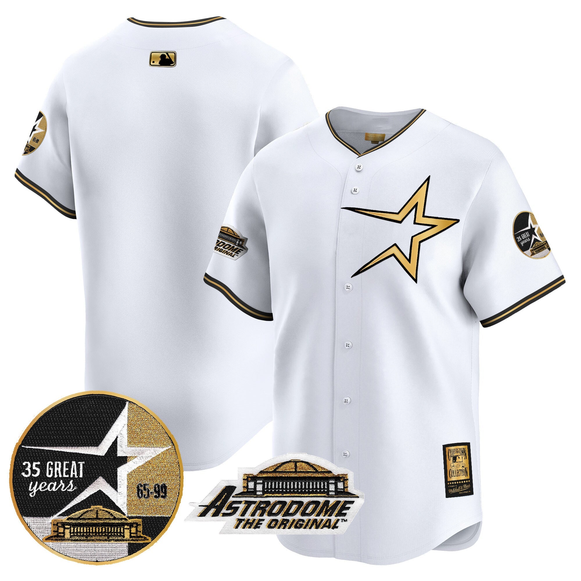 Men’s 1999 Throwback 35th & Astrodome Patch Vapor Premier Limited Jersey