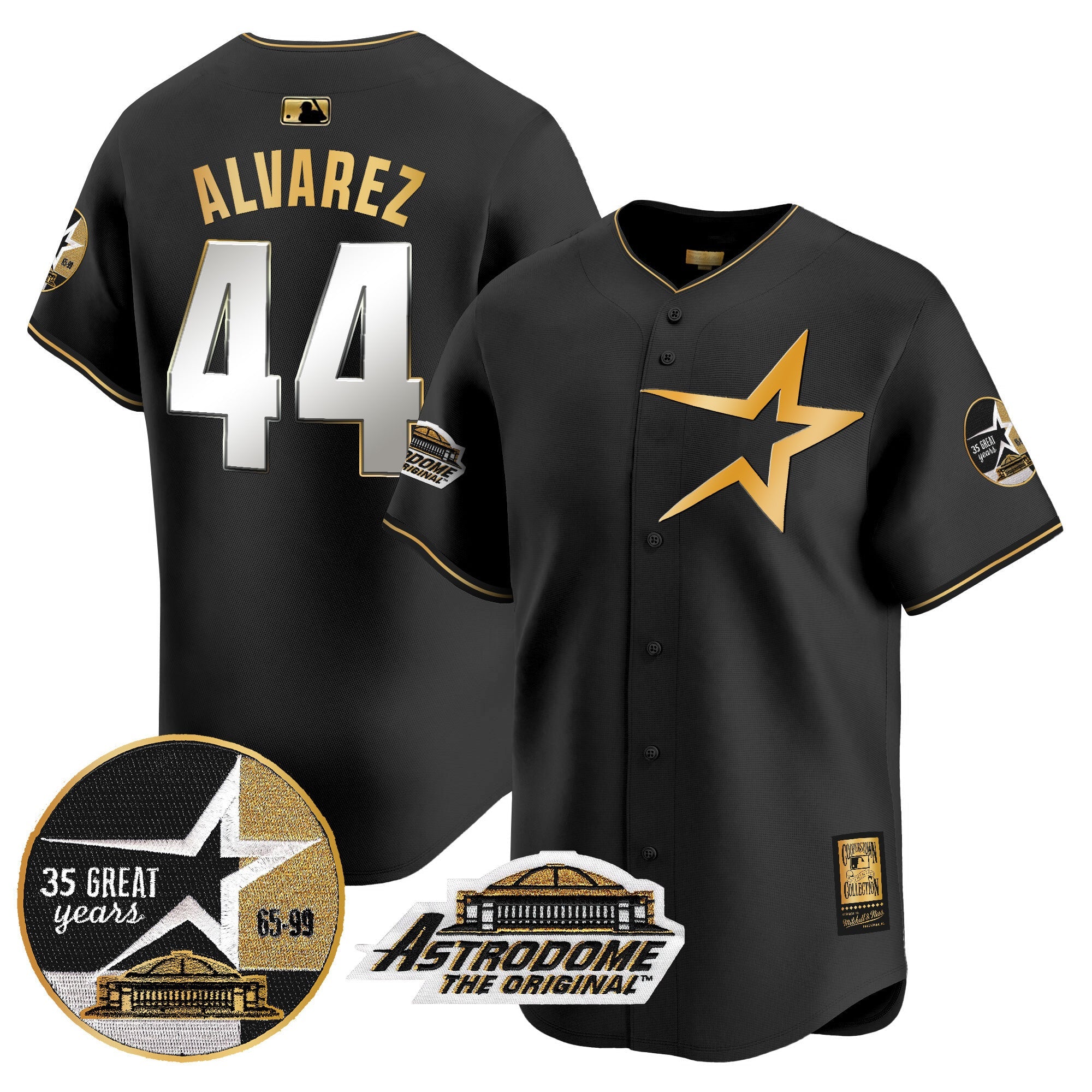 Men’s 1999 Throwback 35th & Astrodome Patch Vapor Premier Limited Jersey