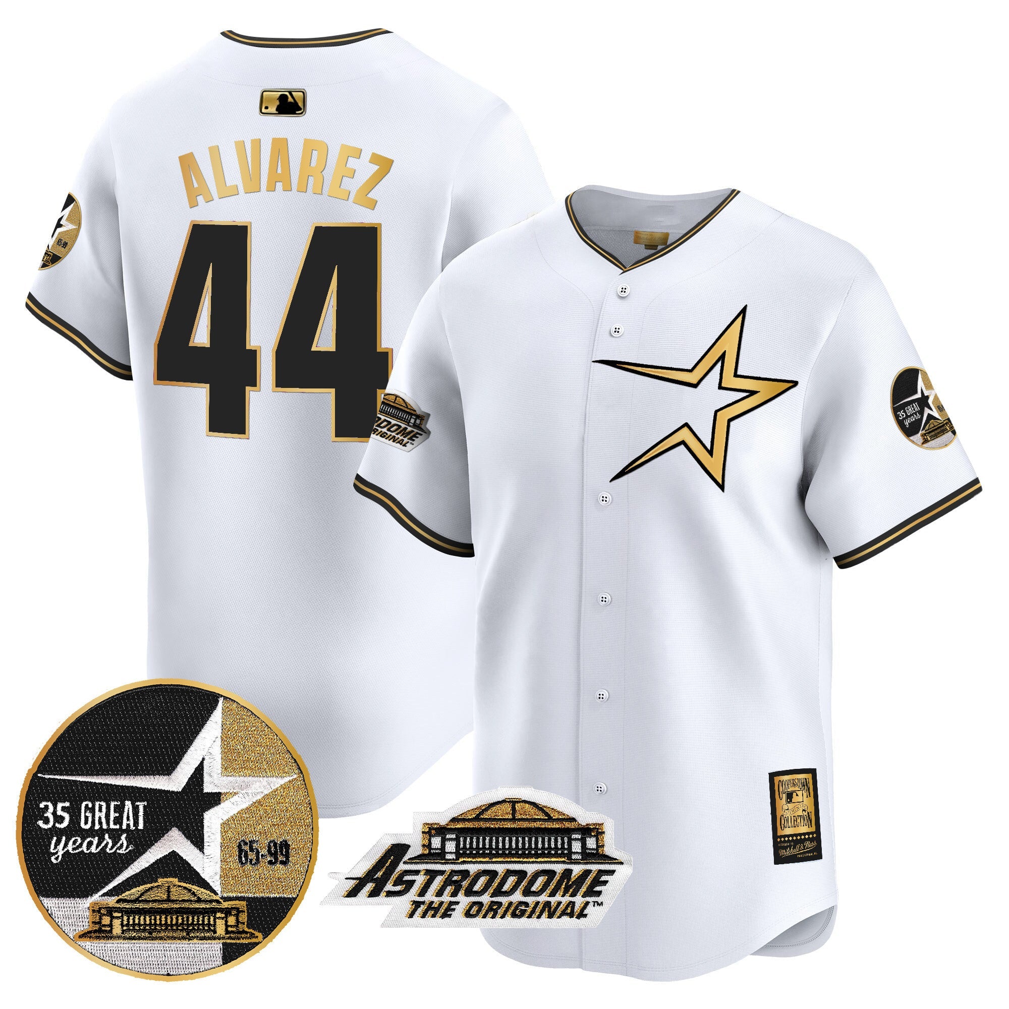 Men’s 1999 Throwback 35th & Astrodome Patch Vapor Premier Limited Jersey
