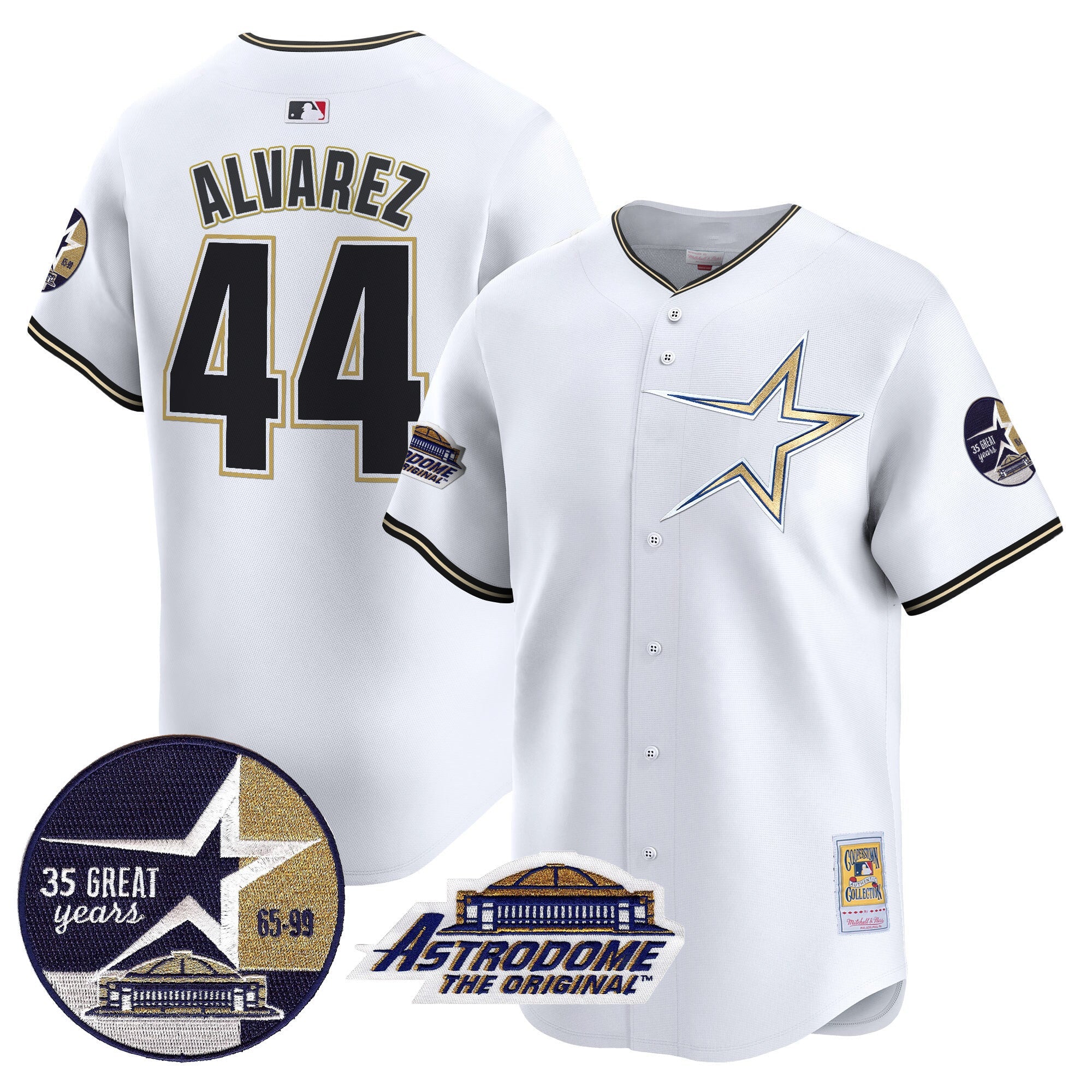 Men’s 1999 Throwback 35th & Astrodome Patch Vapor Premier Limited Jersey