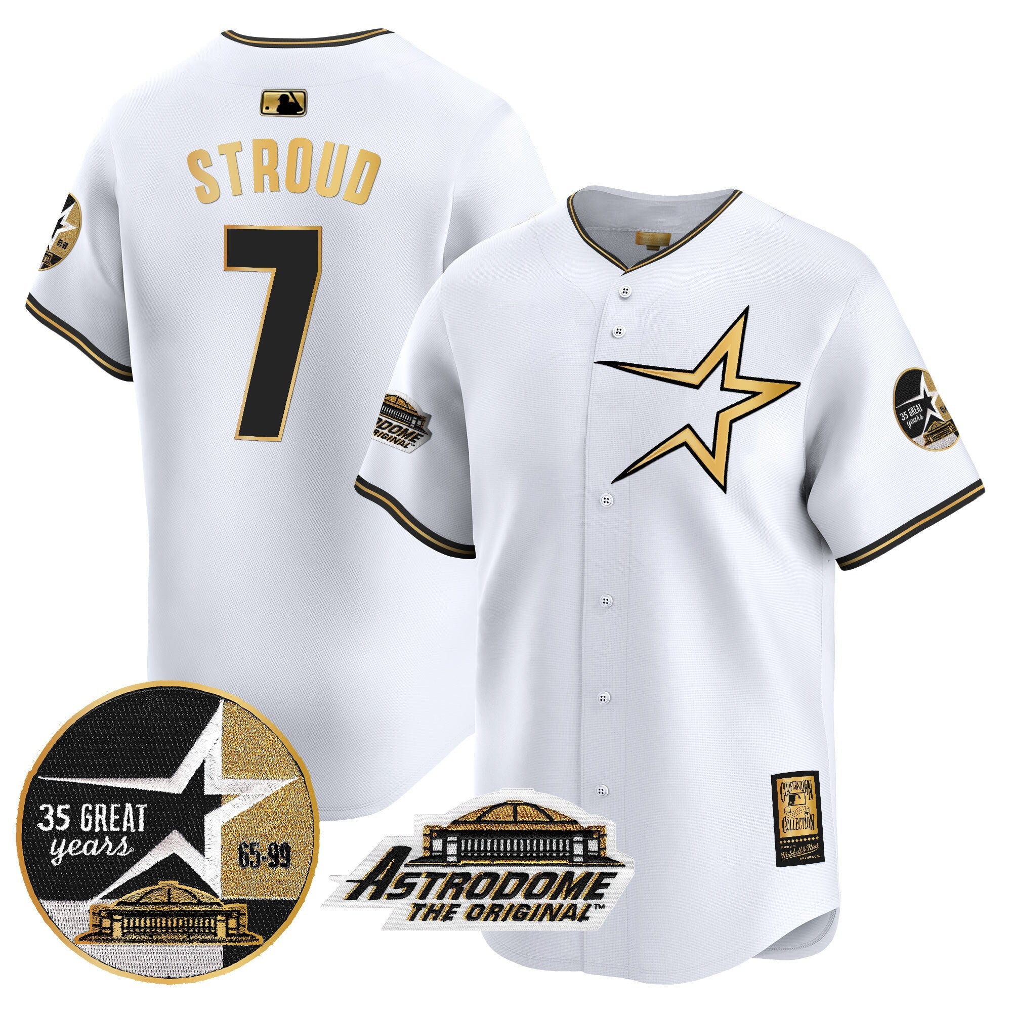 Men’s 1999 Throwback 35th & Astrodome Patch Vapor Premier Limited Jersey