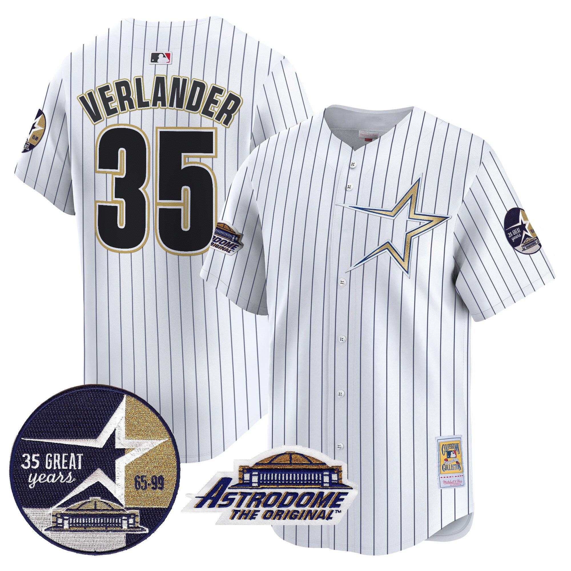Men’s 1999 Throwback 35th & Astrodome Patch Vapor Premier Limited Jersey