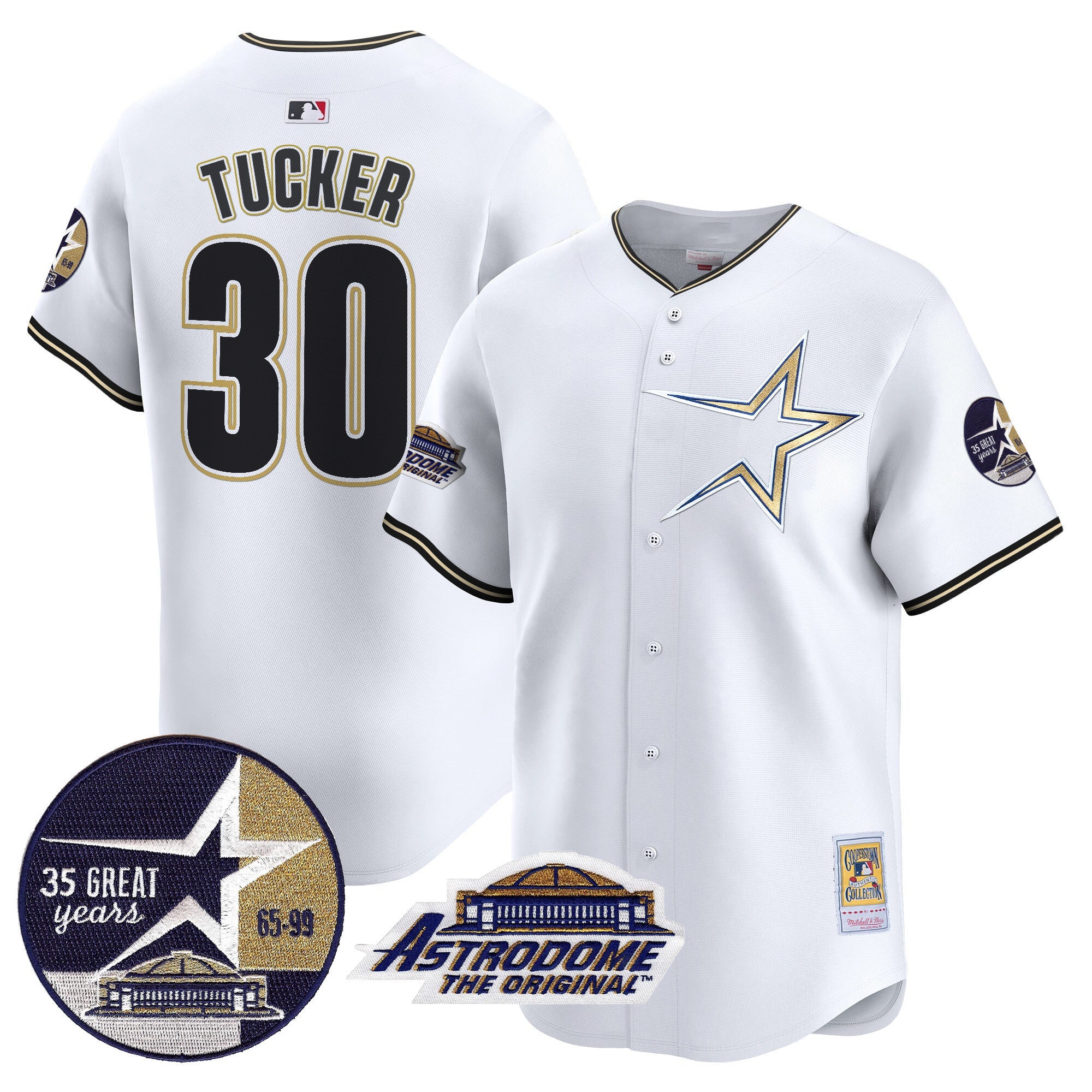 Men’s 1999 Throwback 35th & Astrodome Patch Vapor Premier Limited Jersey