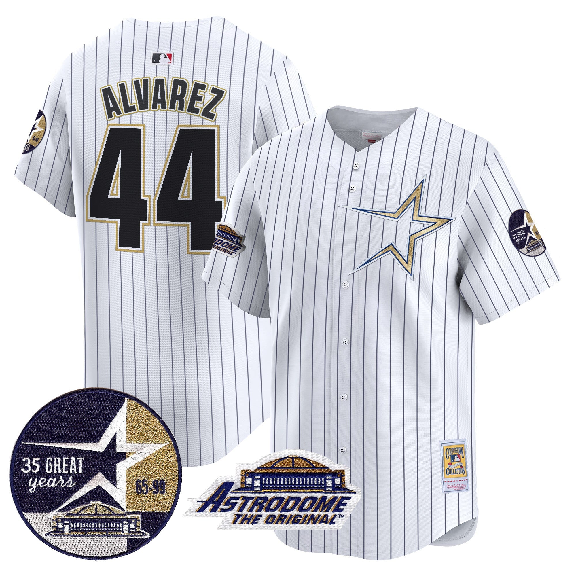 Men’s 1999 Throwback 35th & Astrodome Patch Vapor Premier Limited Jersey
