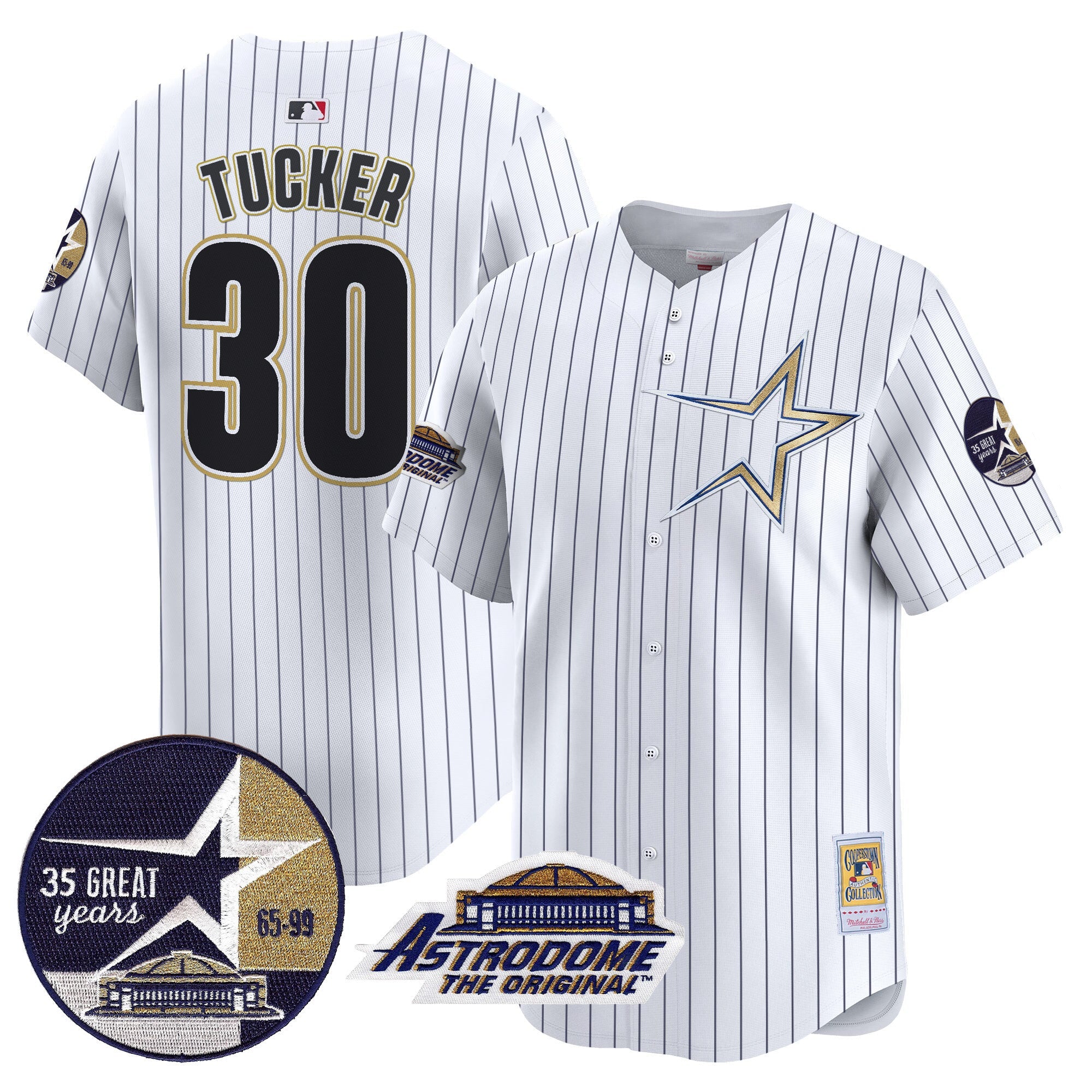Men’s 1999 Throwback 35th & Astrodome Patch Vapor Premier Limited Jersey