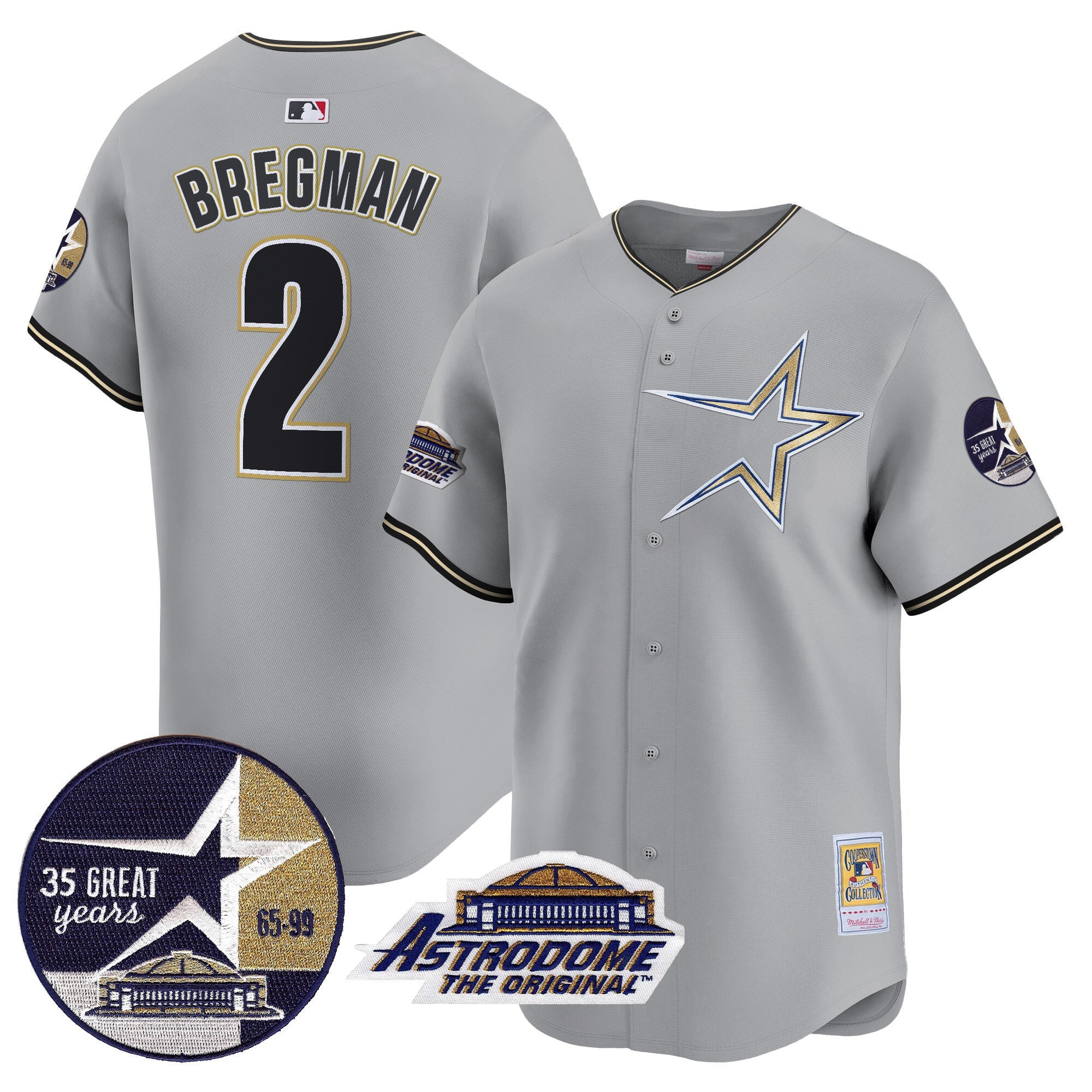 Men’s 1999 Throwback 35th & Astrodome Patch Vapor Premier Limited Jersey