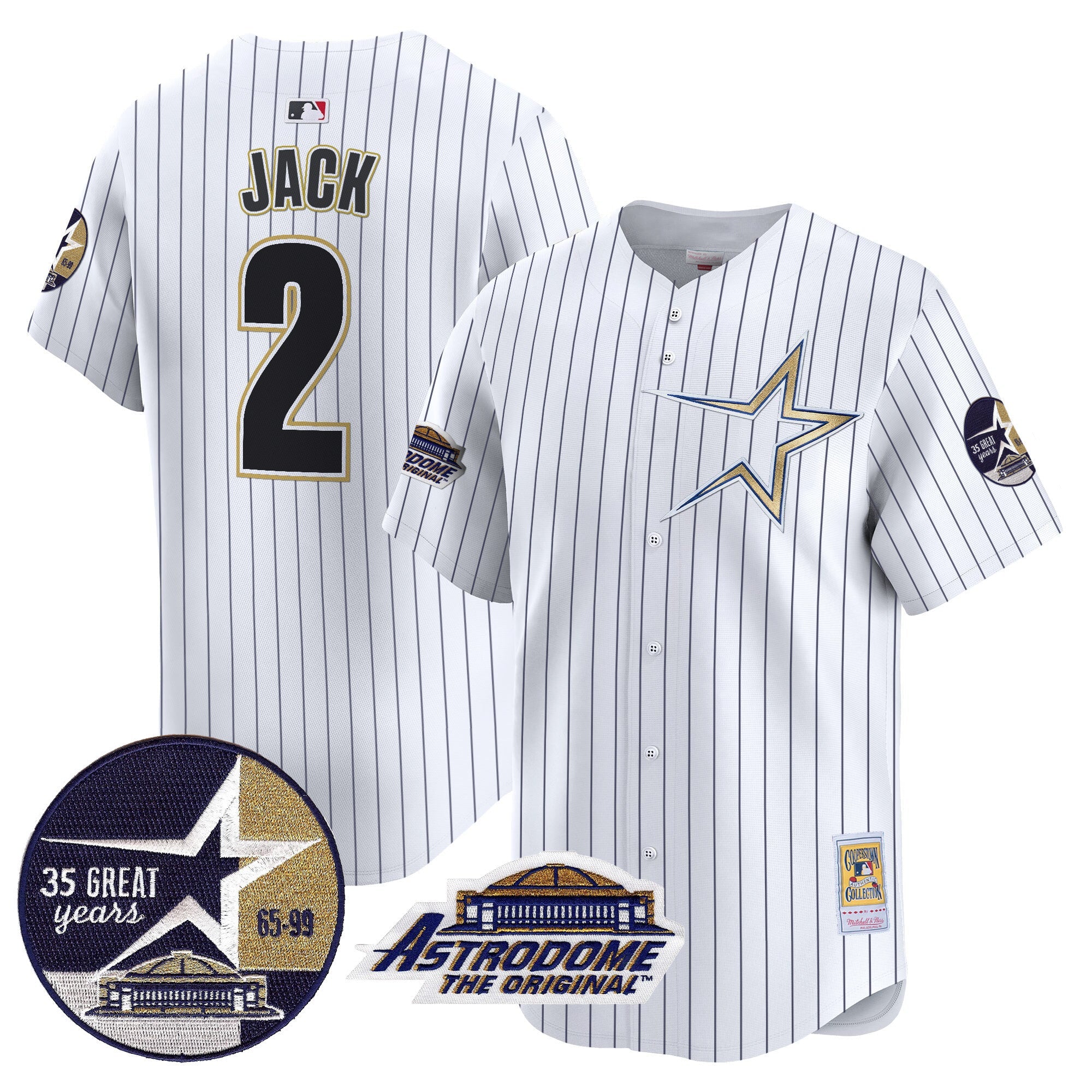 Men’s 1999 Throwback 35th & Astrodome Patch Vapor Premier Limited Jersey