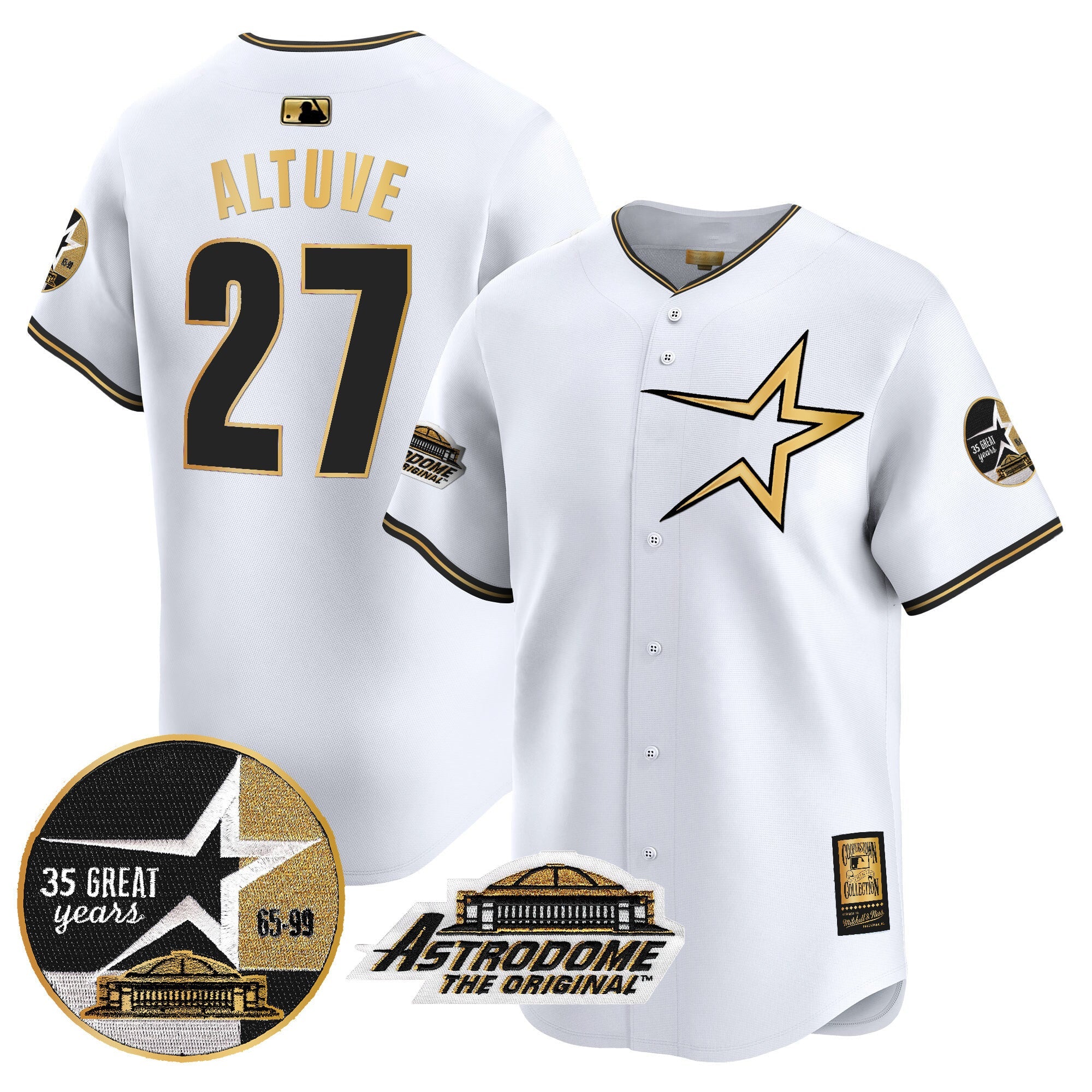 Men’s 1999 Throwback 35th & Astrodome Patch Vapor Premier Limited Jersey
