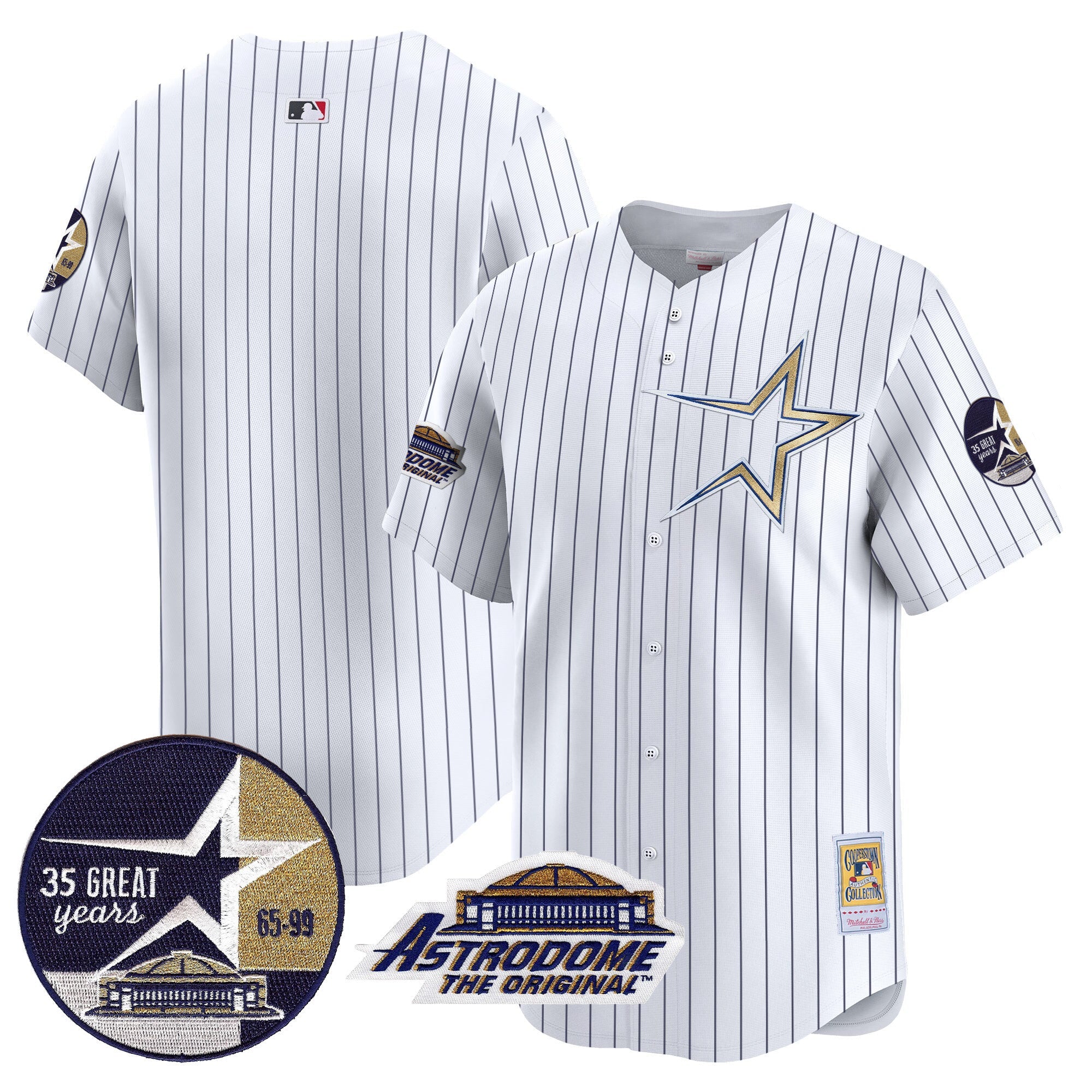 Men’s 1999 Throwback 35th & Astrodome Patch Vapor Premier Limited Jersey