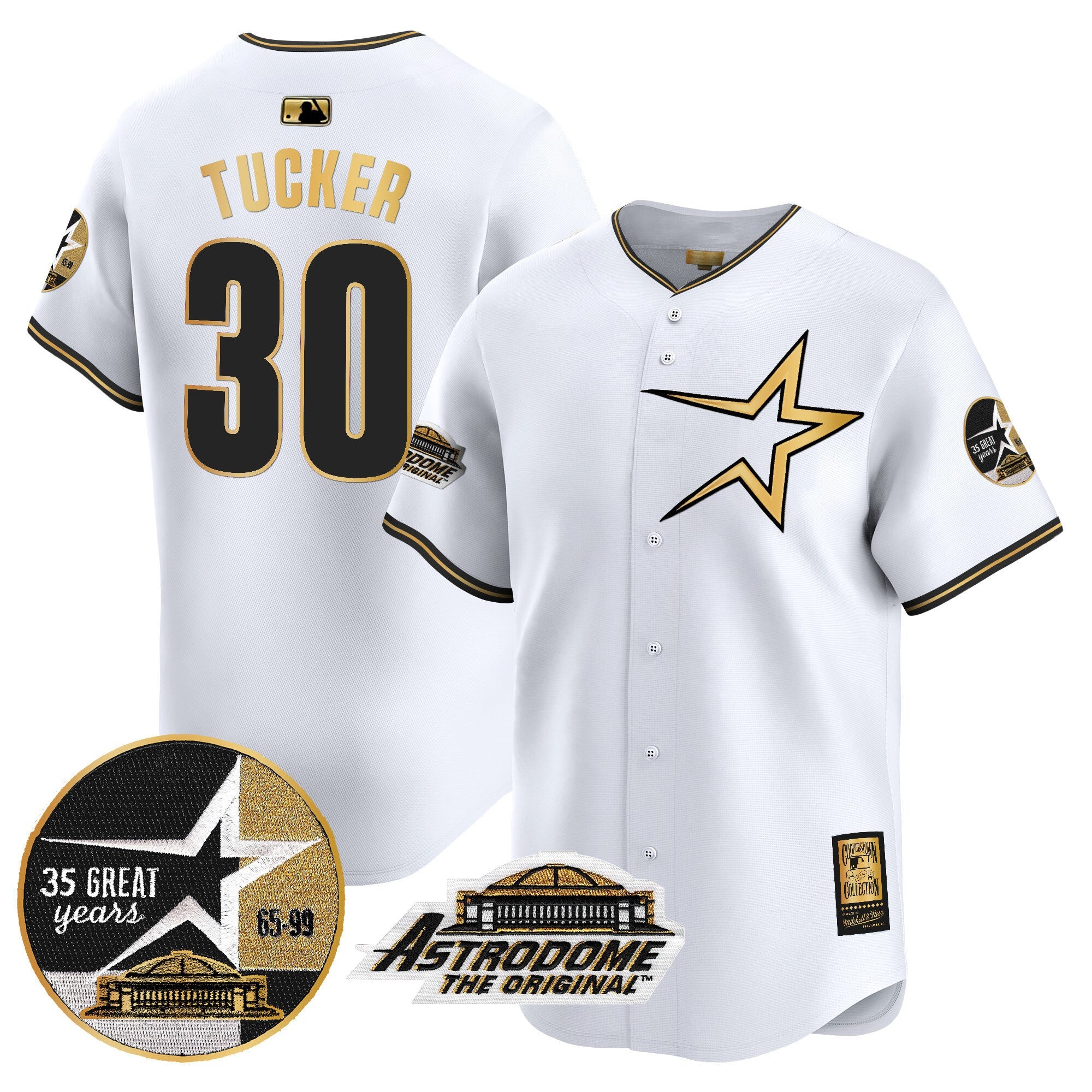 Men’s 1999 Throwback 35th & Astrodome Patch Vapor Premier Limited Jersey