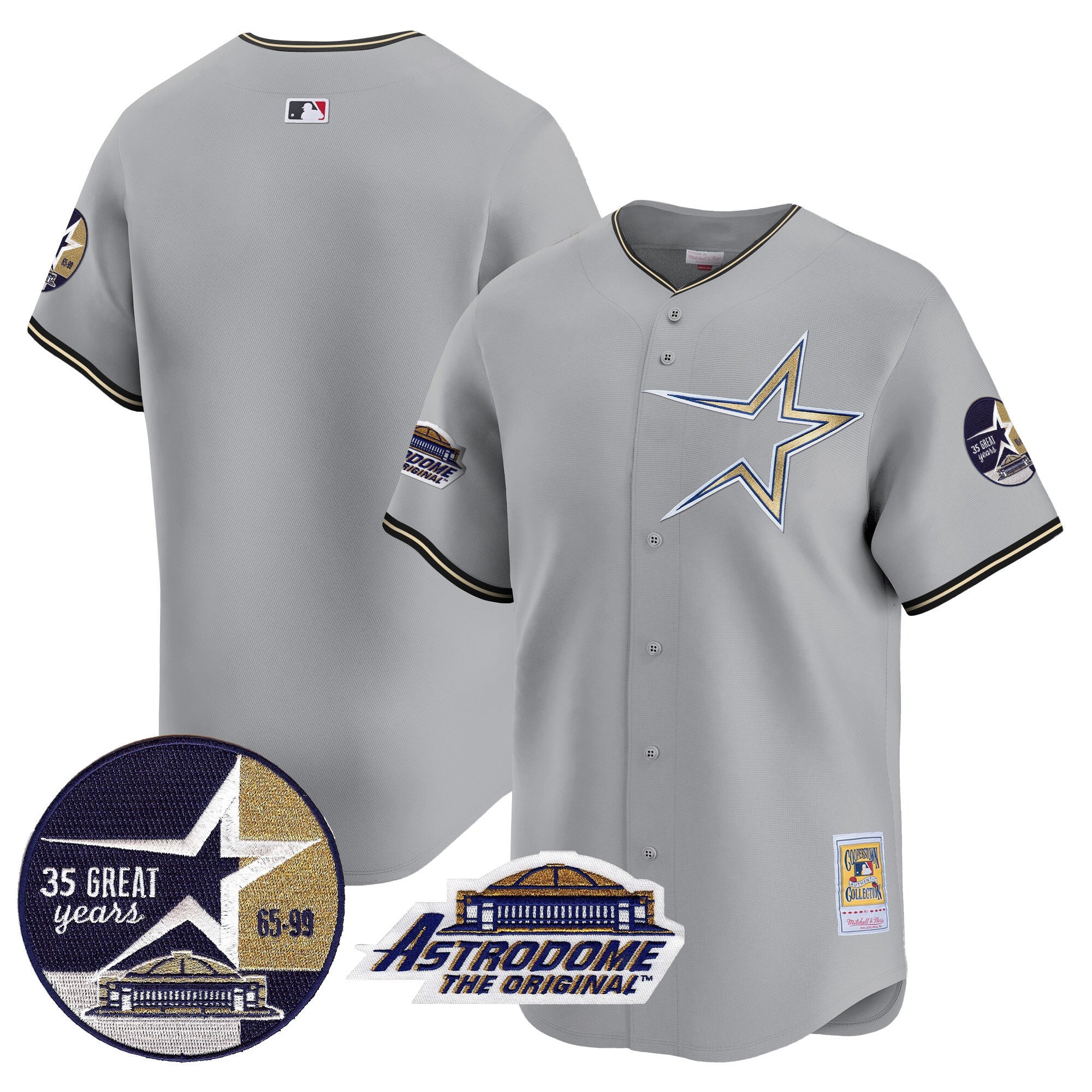 Men’s 1999 Throwback 35th & Astrodome Patch Vapor Premier Limited Jersey