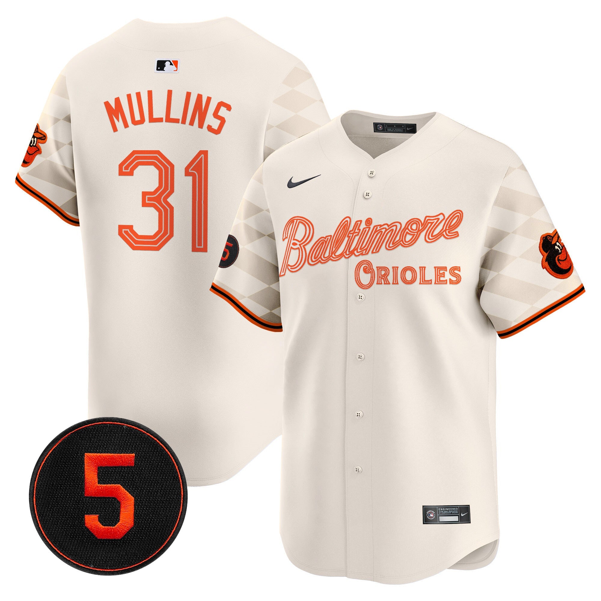 Men’s Baltimore City Light Vapor Premier Limited Jersey