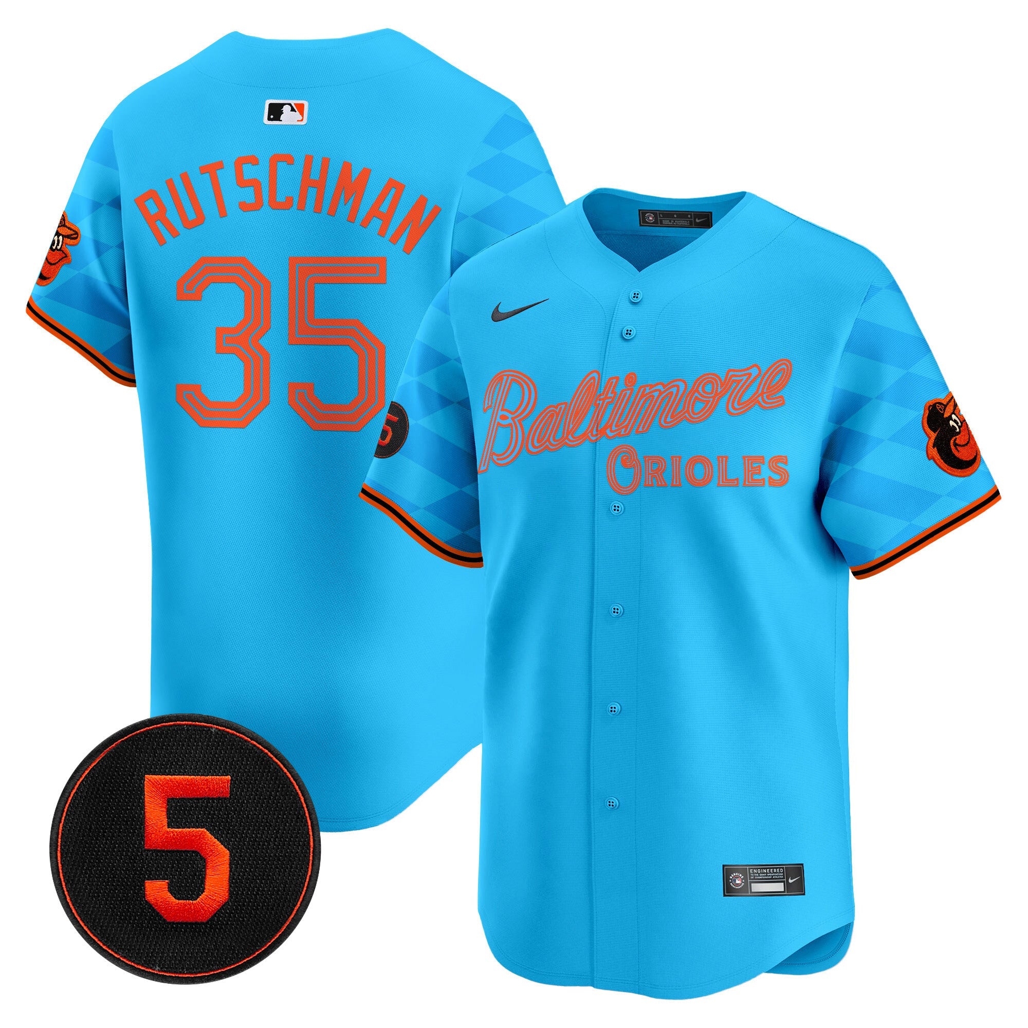 Men’s Baltimore City Light Vapor Premier Limited Jersey