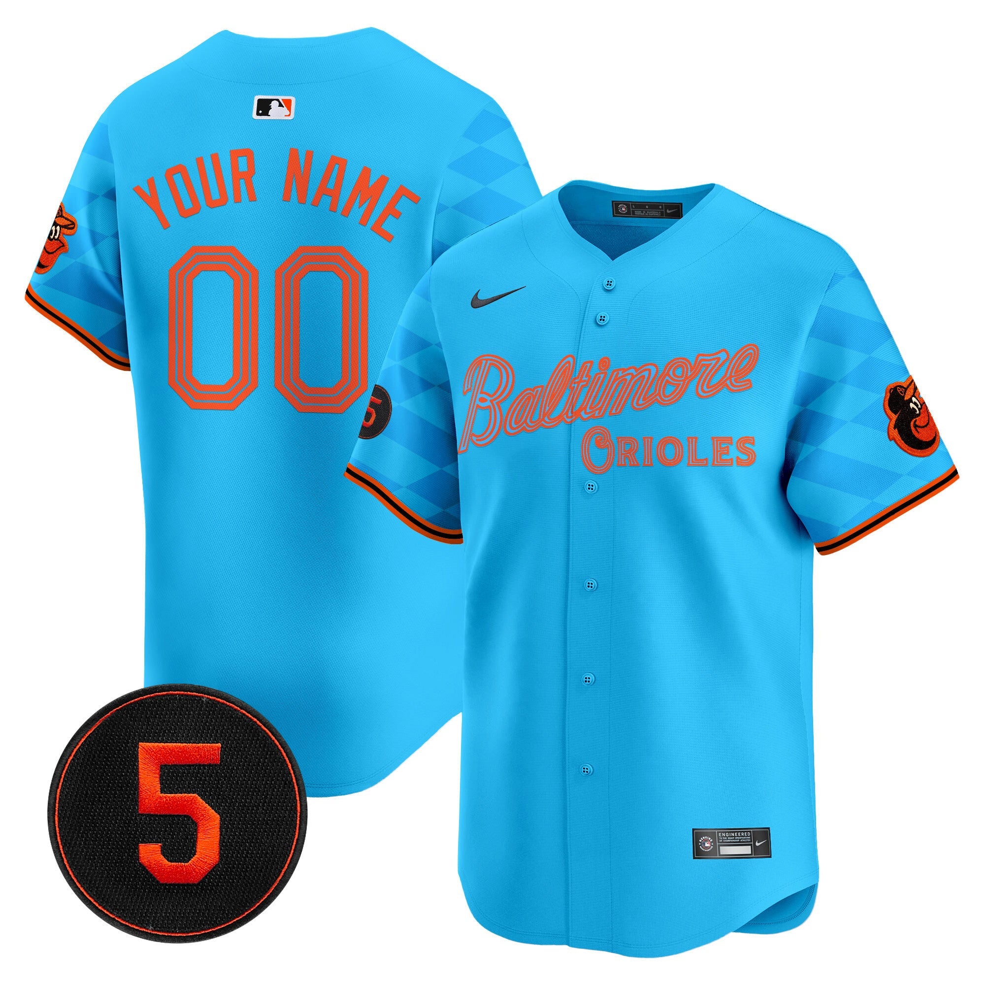 Baltimore City Light Vapor Premier Limited Custom Jersey