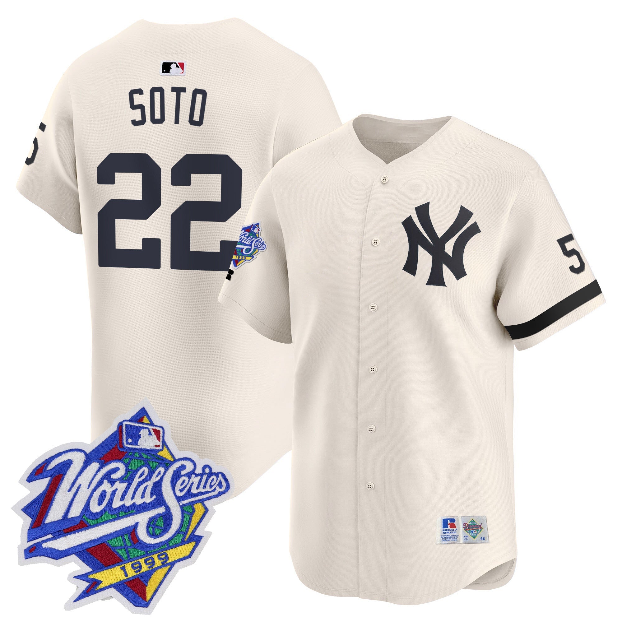 Men’s 1999 Throwback Joe DiMaggio Patch Vapor Premier Limited Jersey