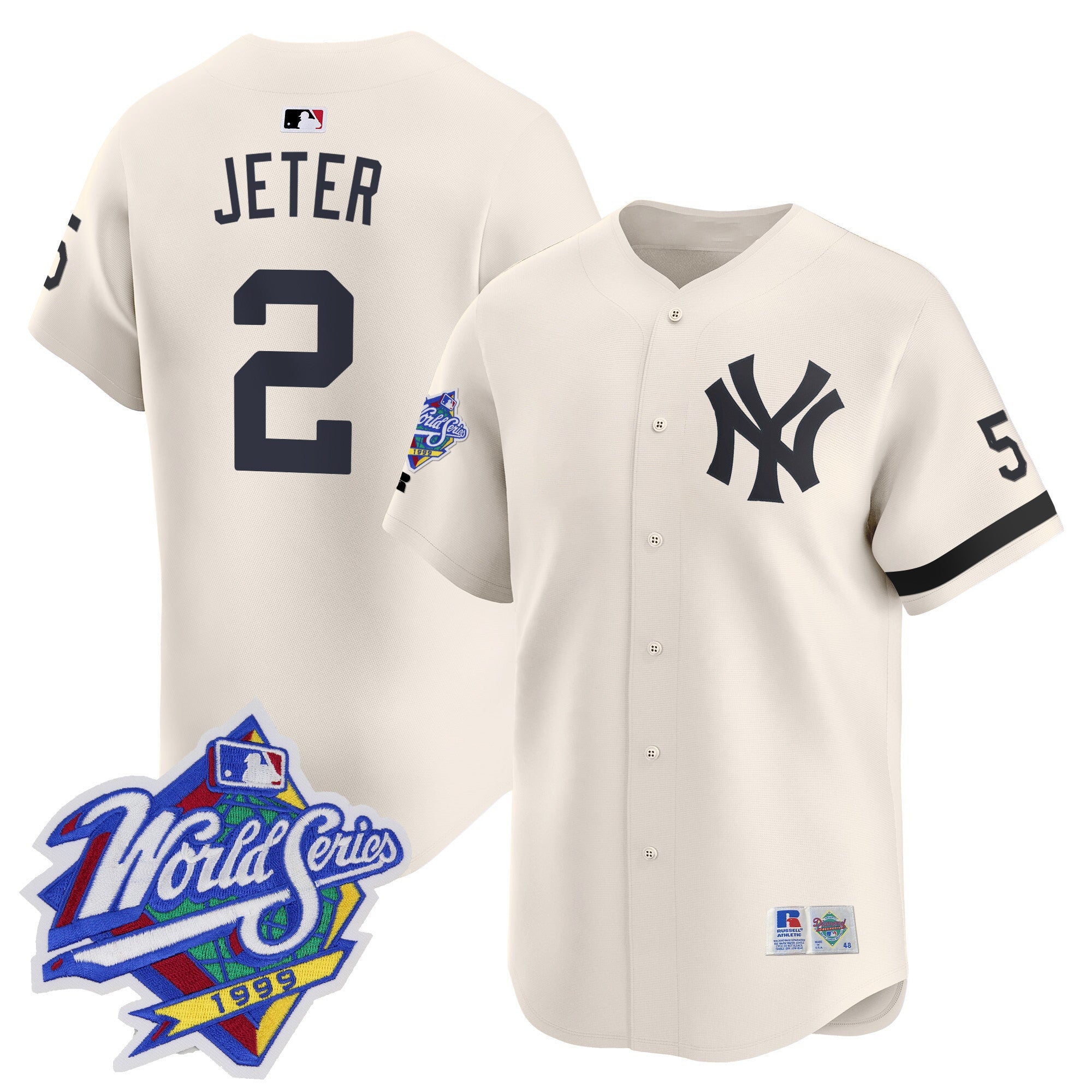 Men’s 1999 Throwback Joe DiMaggio Patch Vapor Premier Limited Jersey