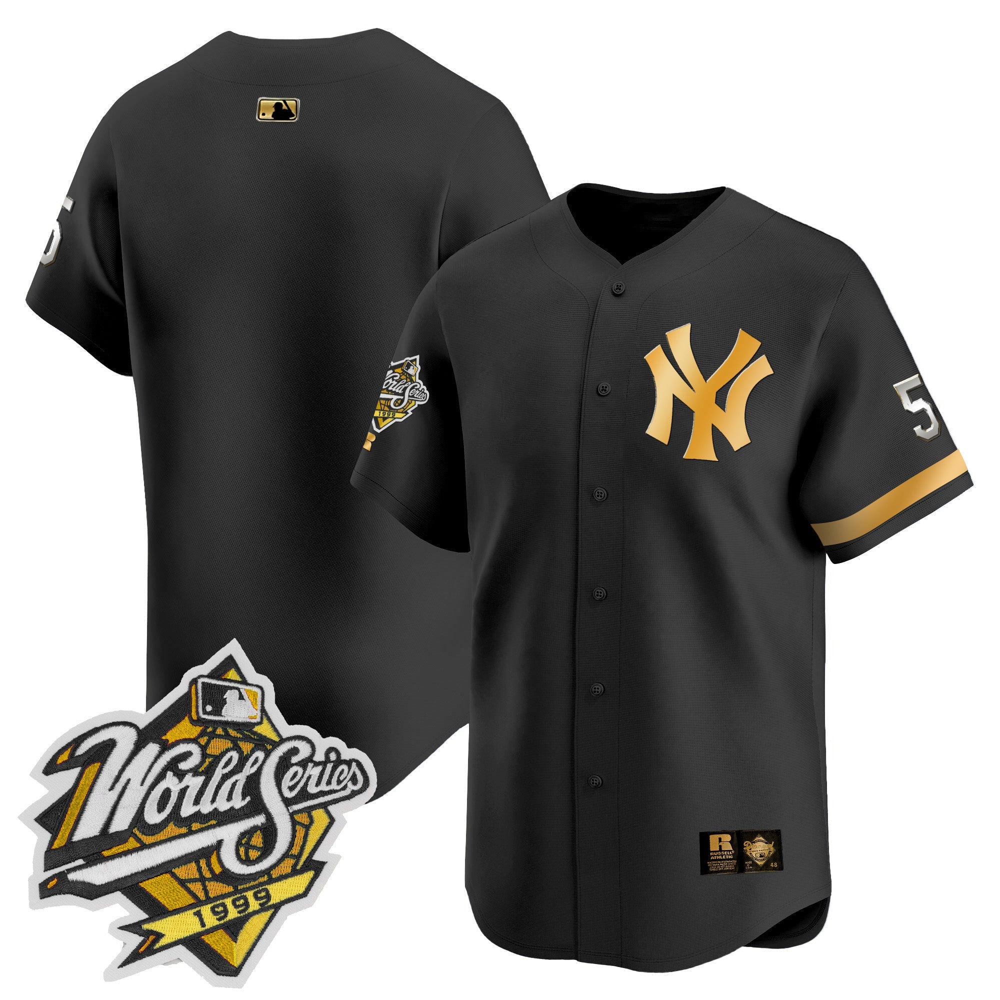 Men’s 1999 Throwback Joe DiMaggio Patch Vapor Premier Limited Jersey