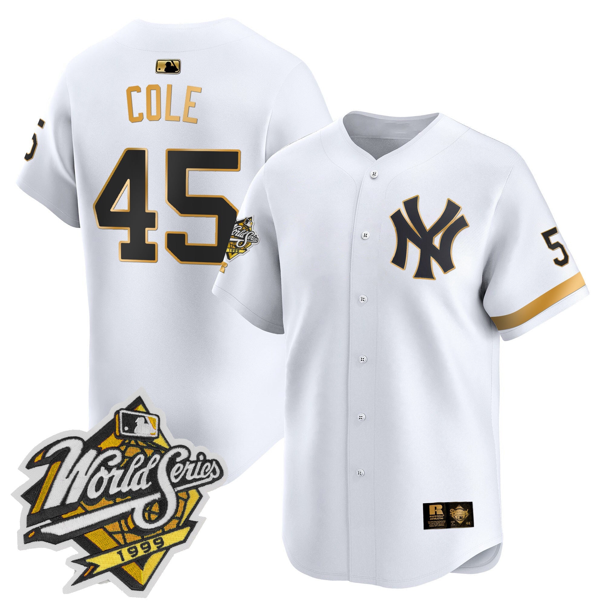 Men’s 1999 Throwback Joe DiMaggio Patch Vapor Premier Limited Jersey