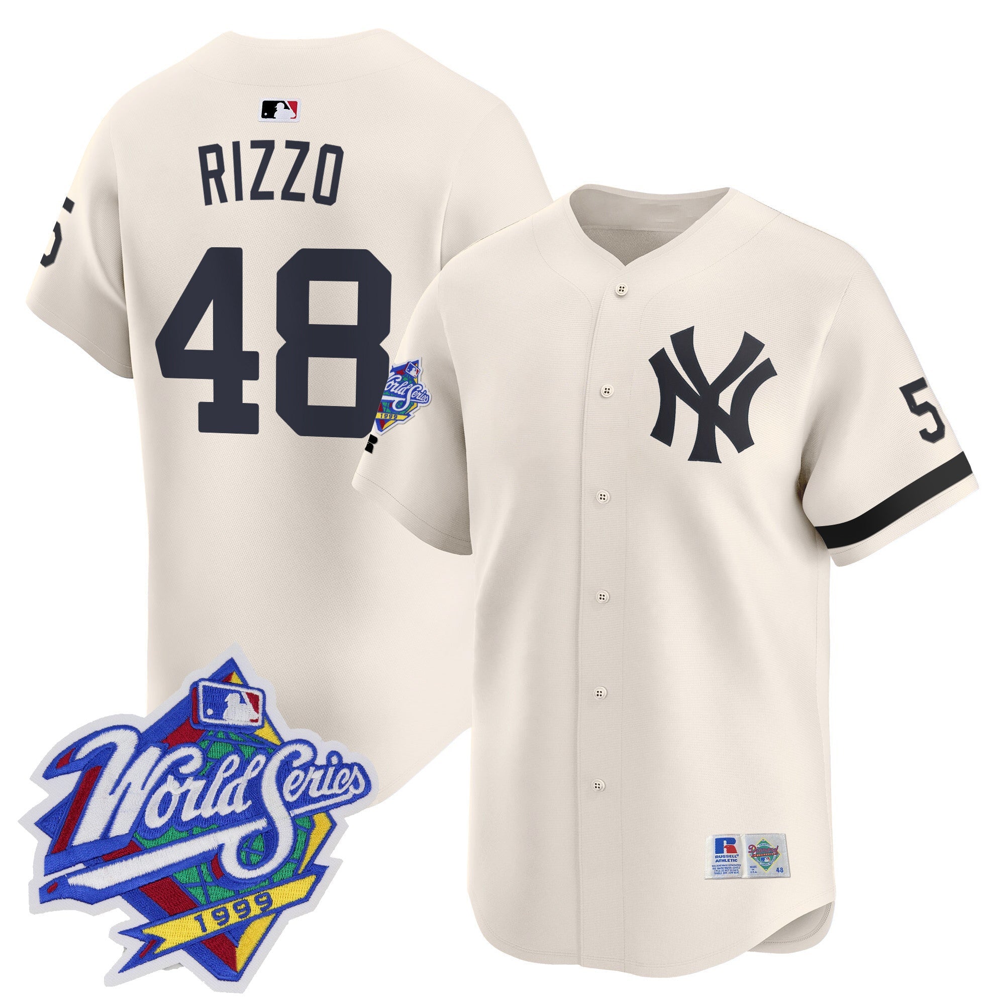 Men’s 1999 Throwback Joe DiMaggio Patch Vapor Premier Limited Jersey