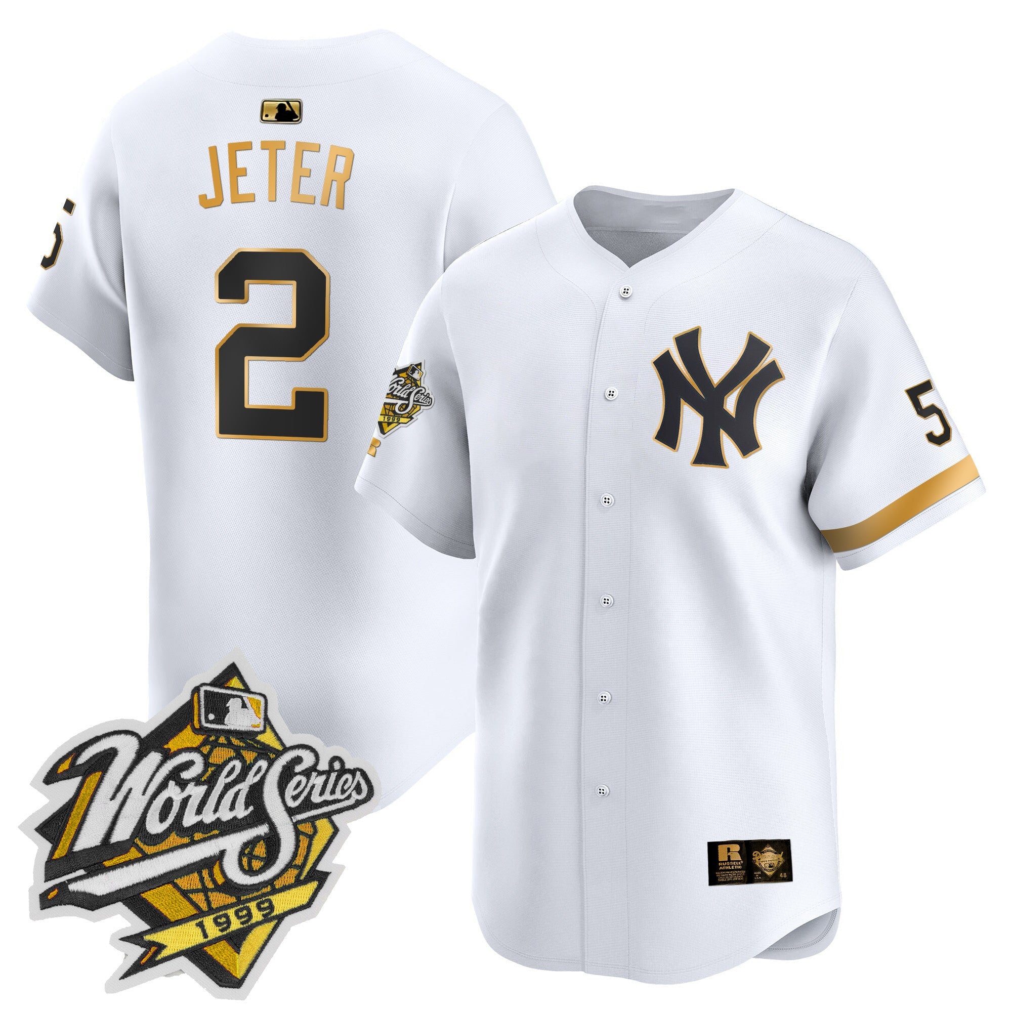 Men’s 1999 Throwback Joe DiMaggio Patch Vapor Premier Limited Jersey