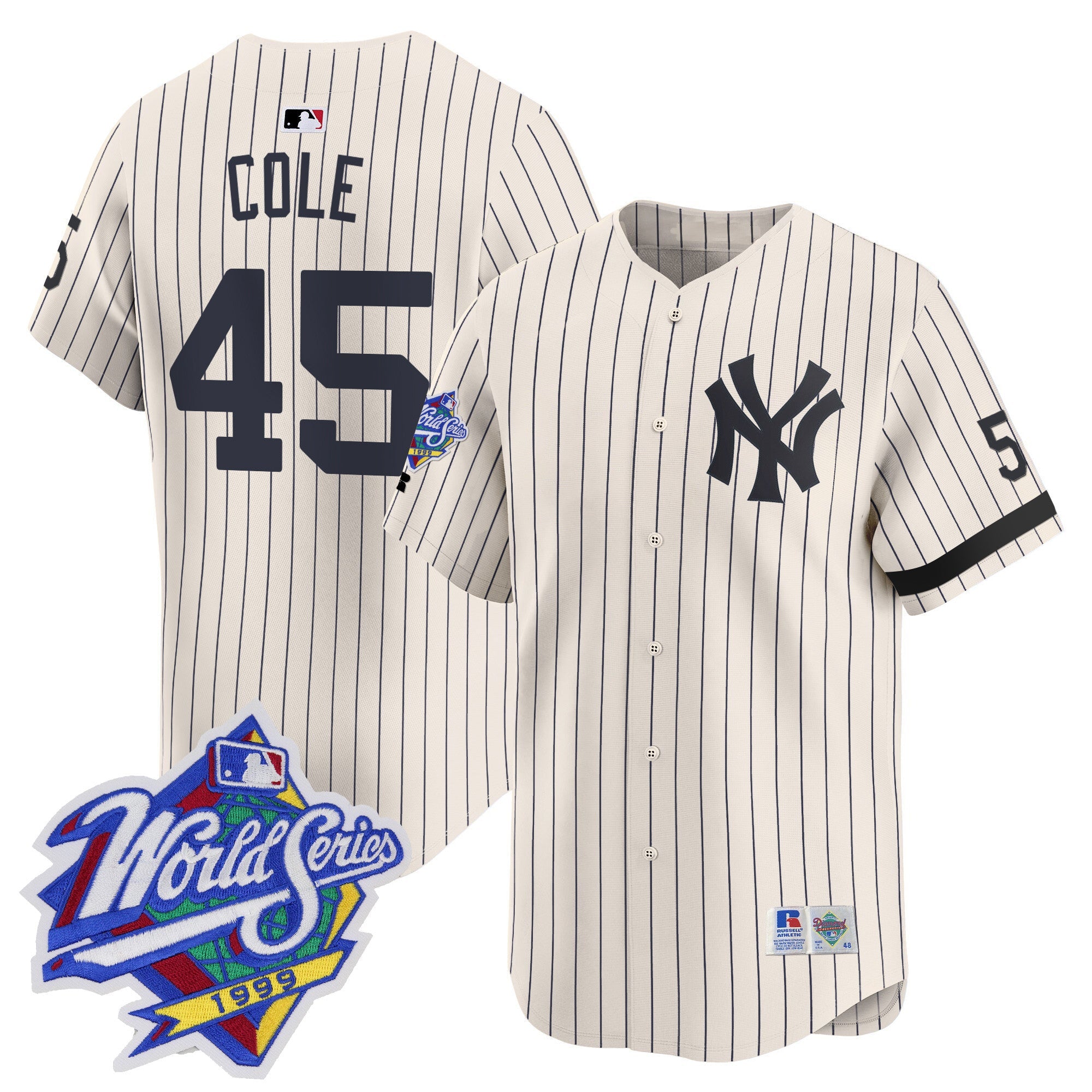 Men’s 1999 Throwback Joe DiMaggio Patch Vapor Premier Limited Jersey