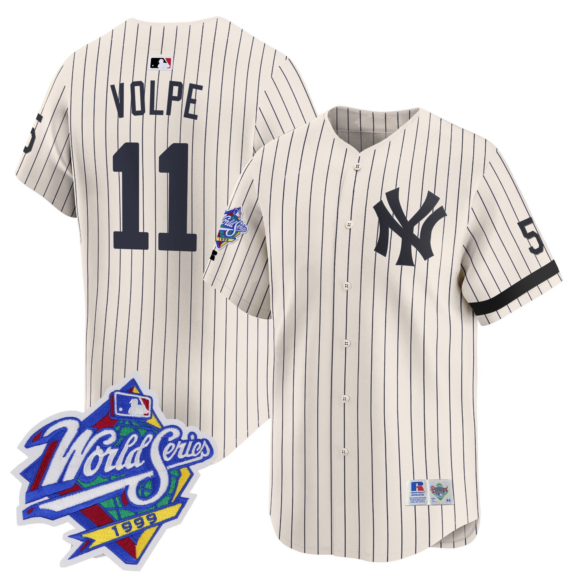 Men’s 1999 Throwback Joe DiMaggio Patch Vapor Premier Limited Jersey